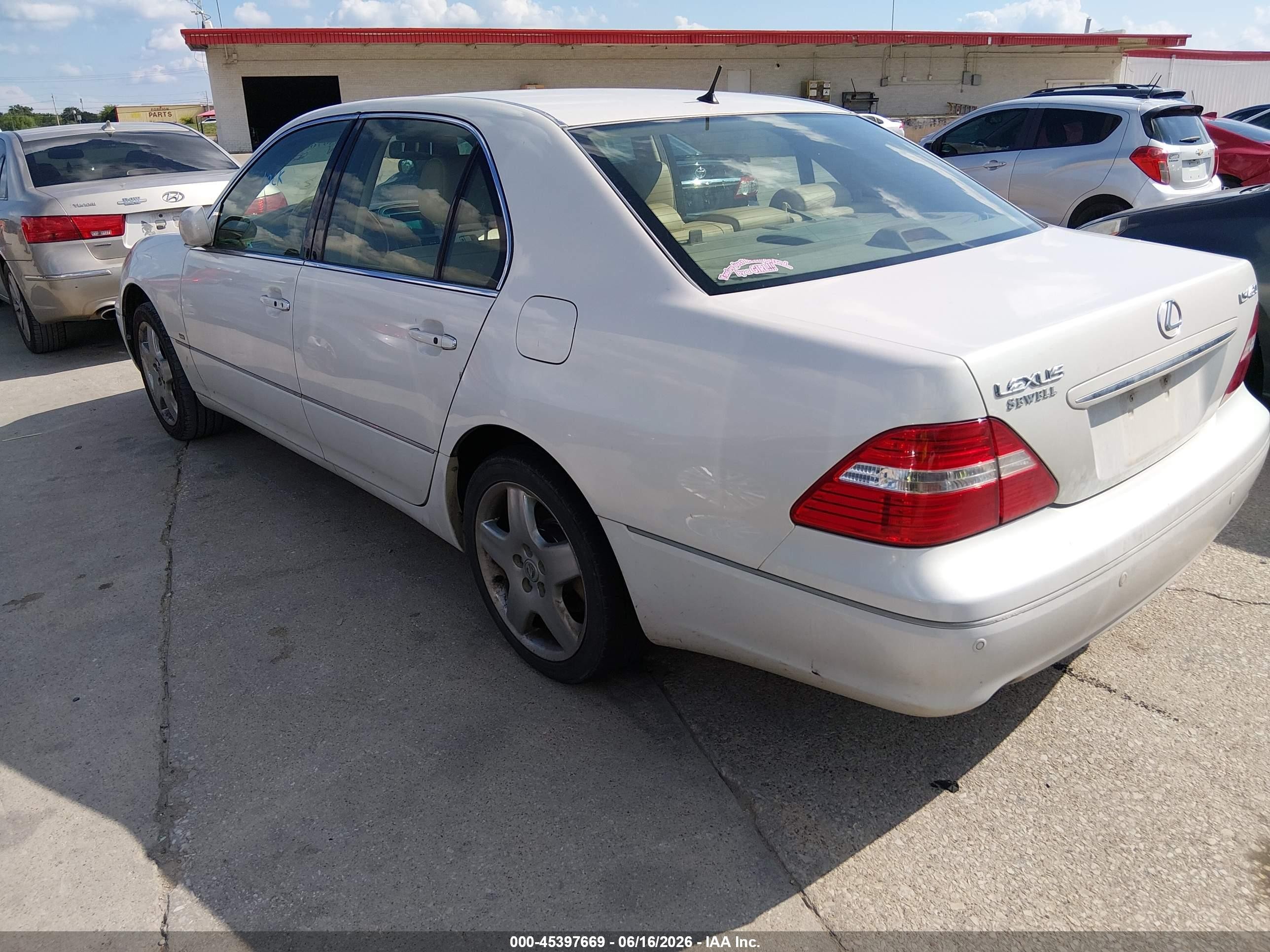 2004 Lexus Ls 430 Champagne vin: JTHBN36F940136865