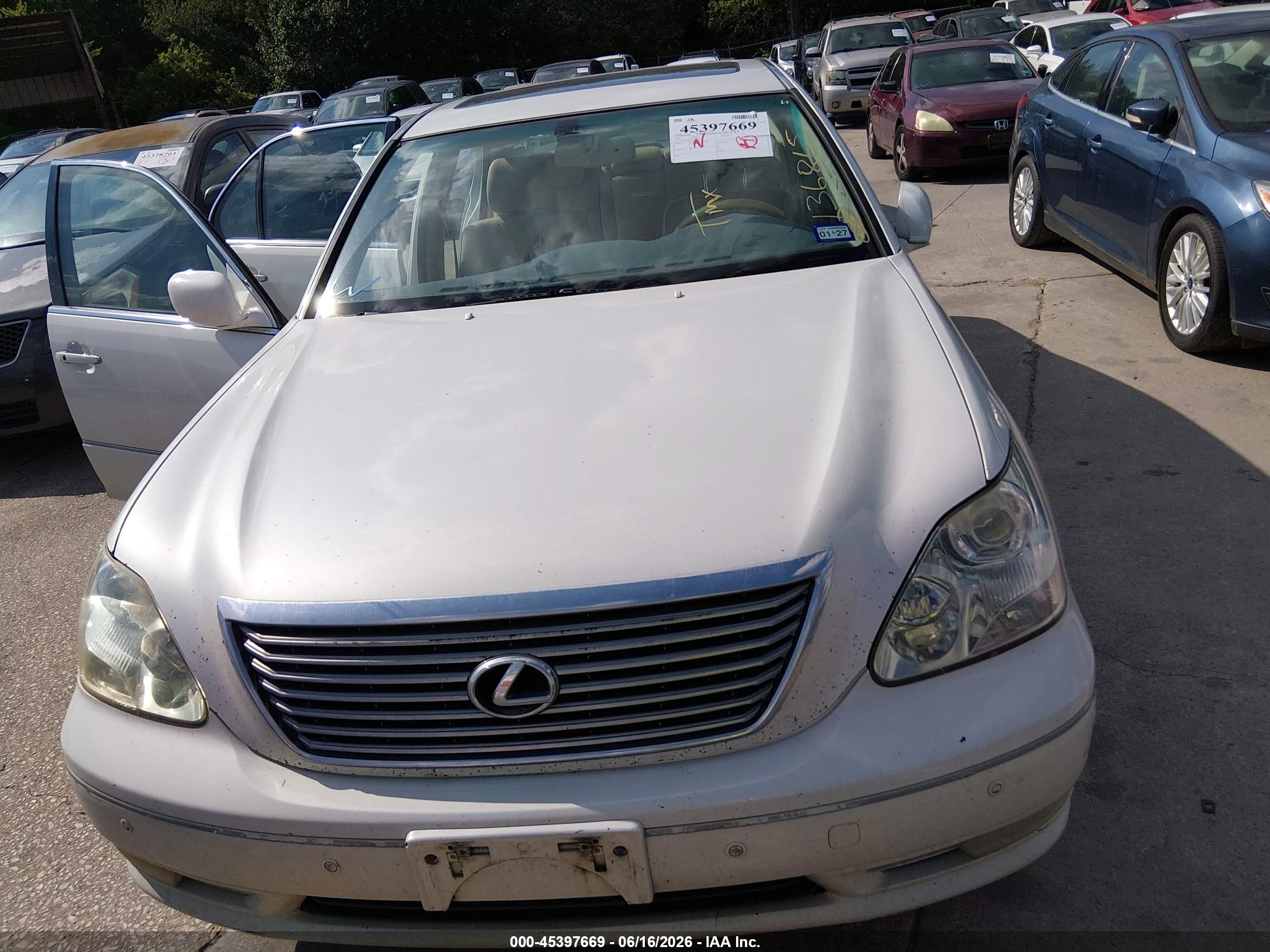 2004 Lexus Ls 430 Champagne vin: JTHBN36F940136865