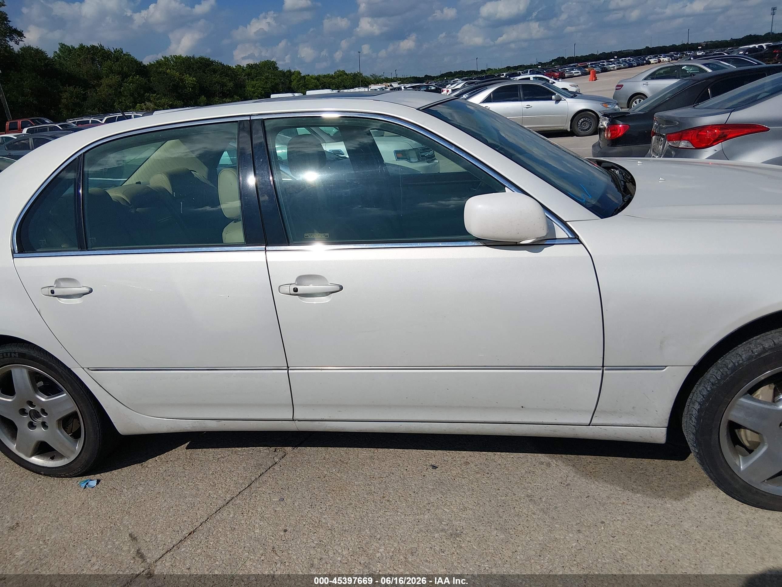 2004 Lexus Ls 430 Champagne vin: JTHBN36F940136865