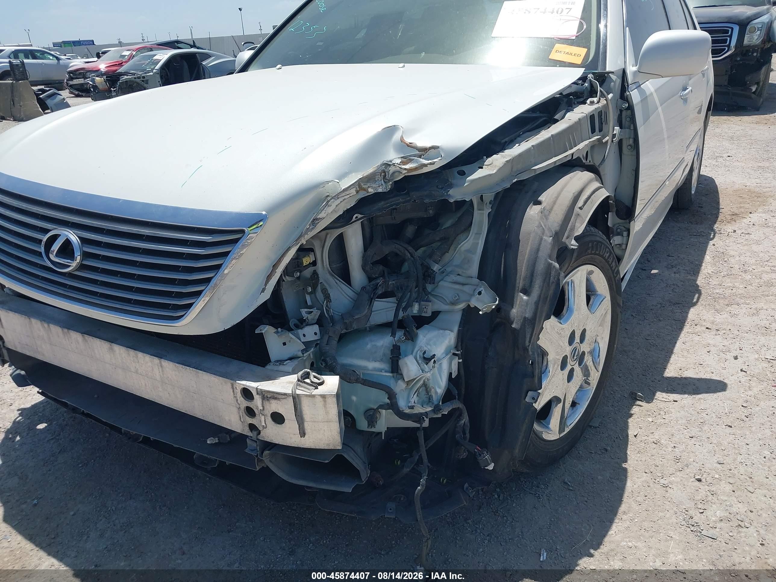 2004 Lexus Ls 430   White vin: JTHBN36F940141872