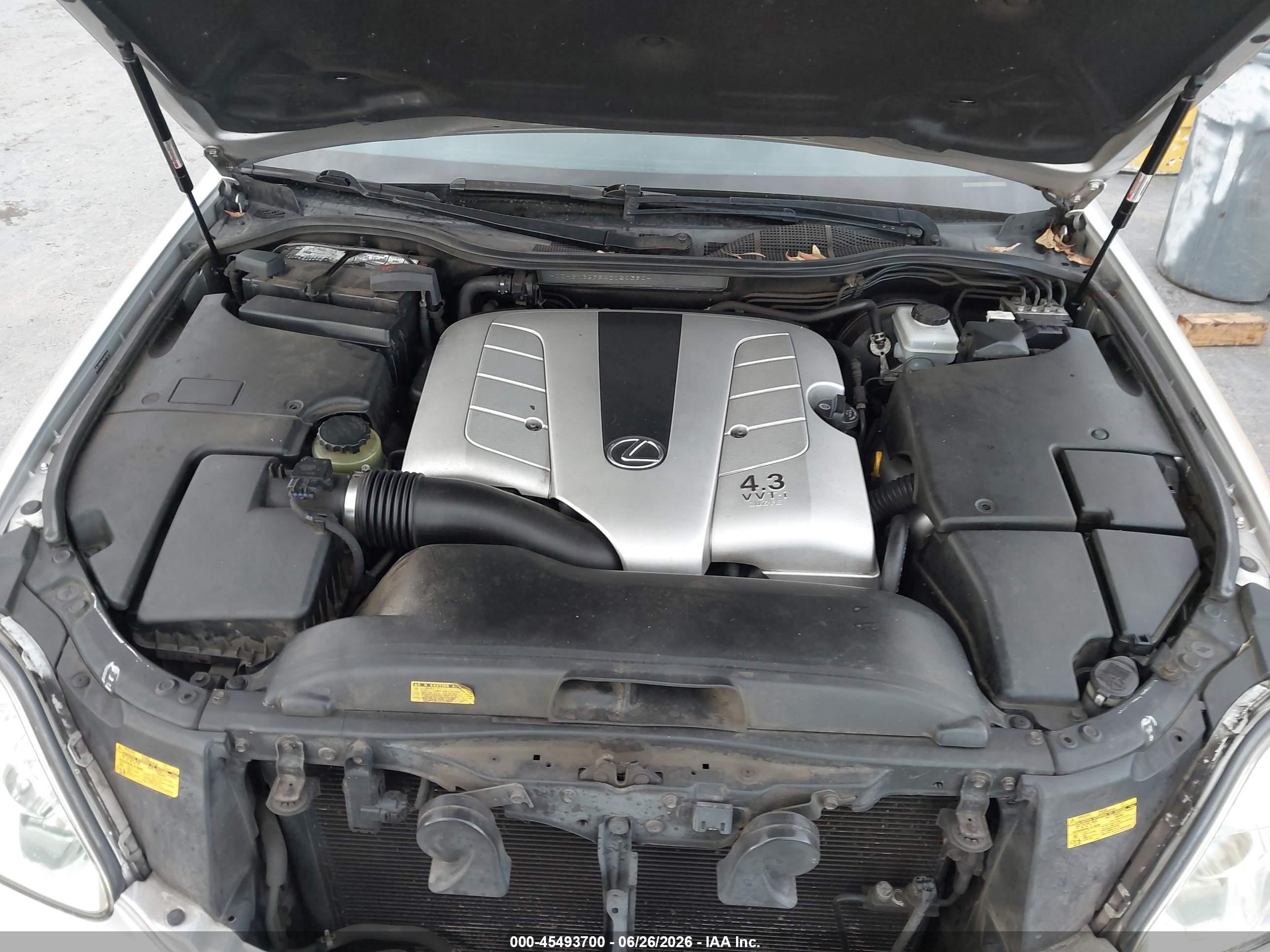 2004 Lexus Ls 430   Gray vin: JTHBN36F940154394