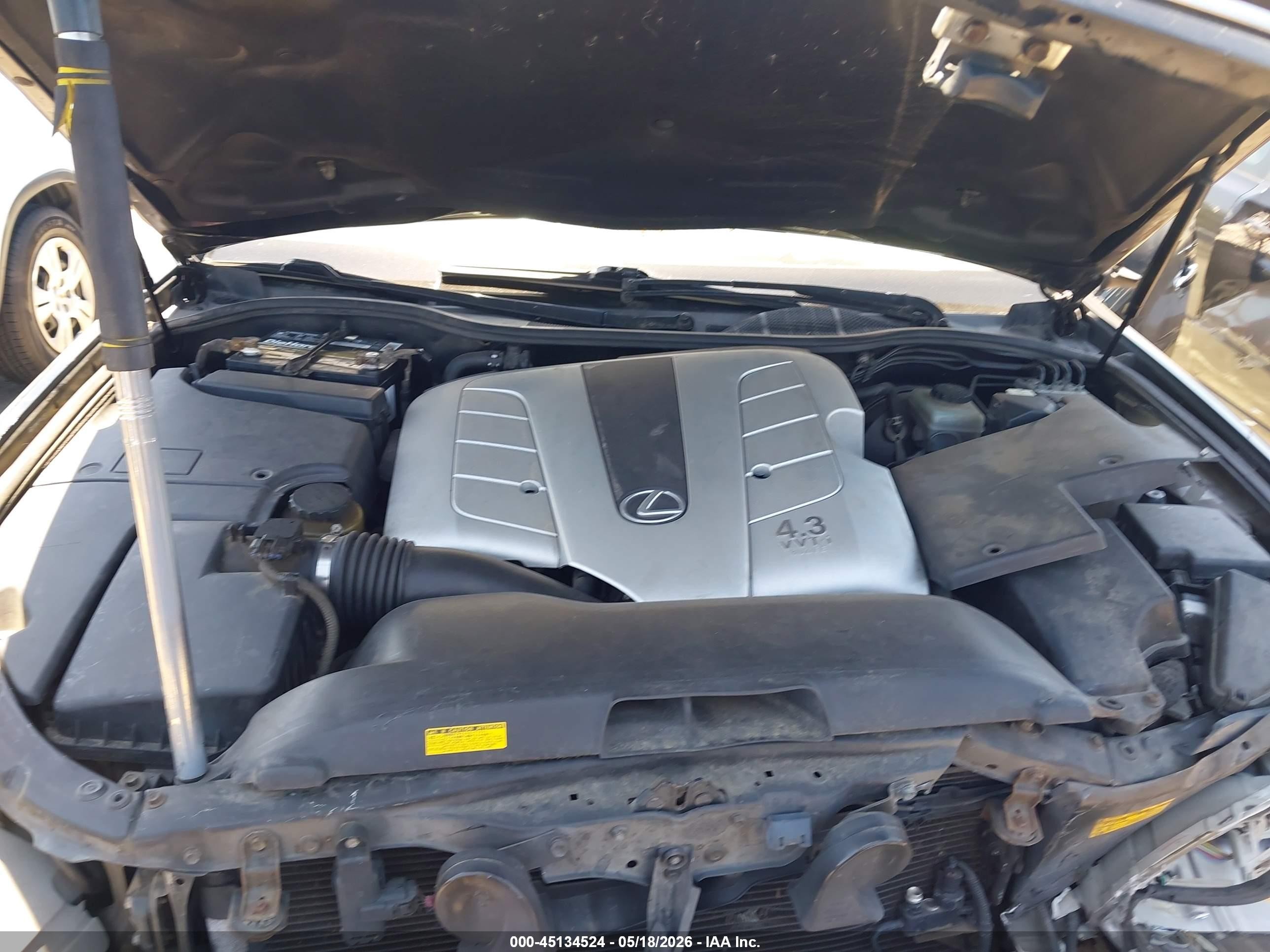 2004 Lexus Ls 430   Black vin: JTHBN36F940172748