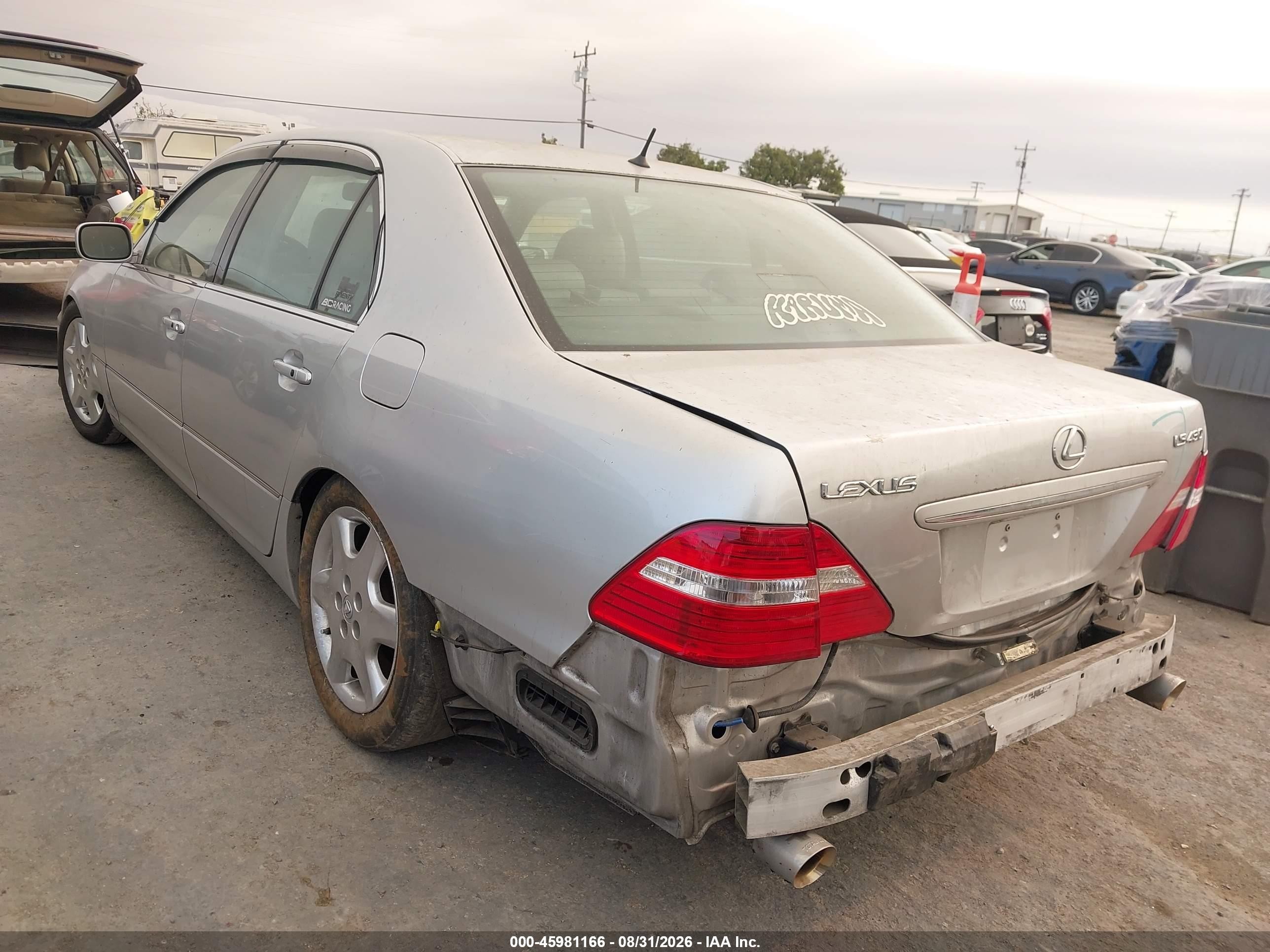 2005 Lexus Ls 430 Silver vin: JTHBN36F950175005
