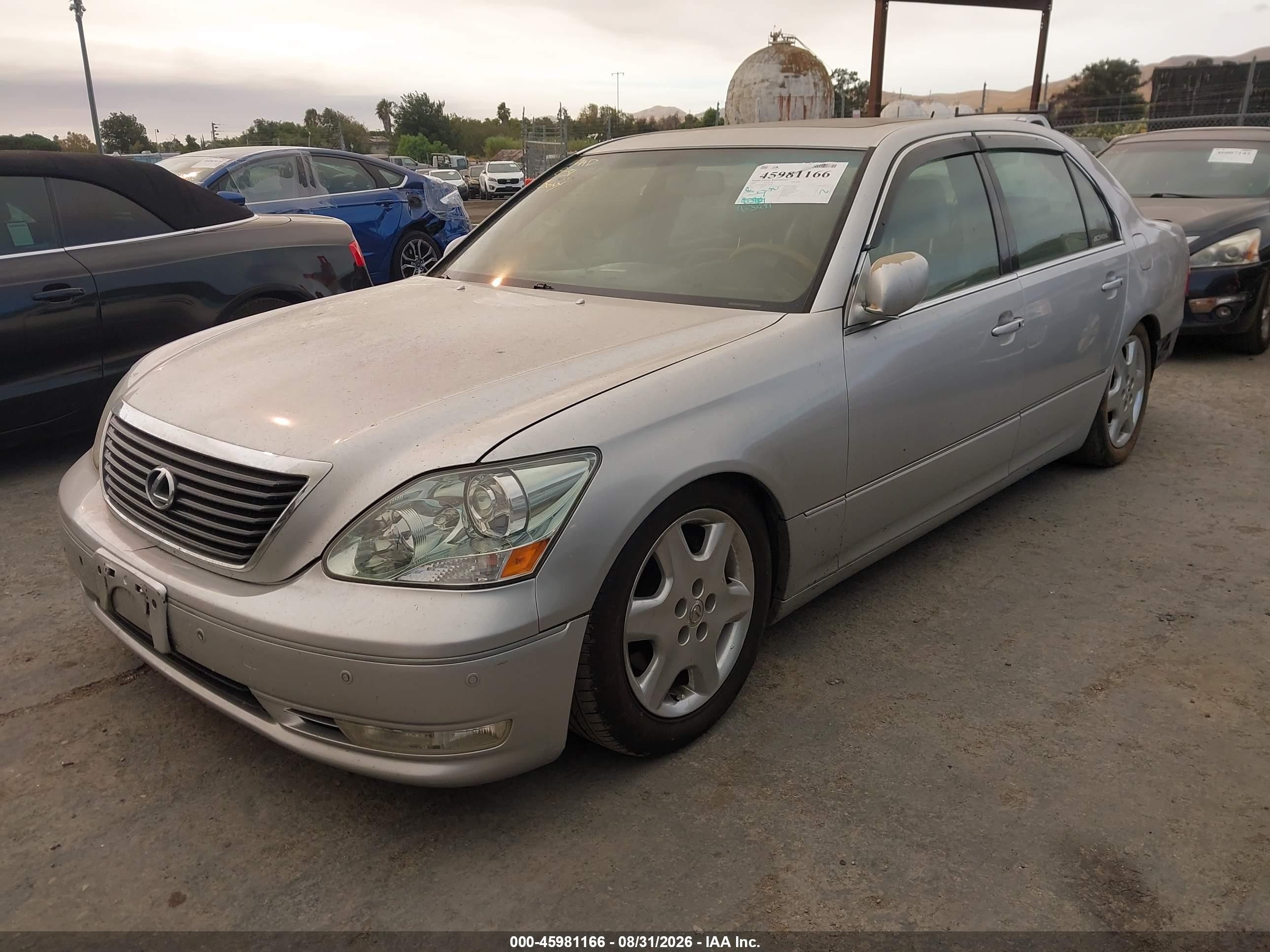 2005 Lexus Ls 430 Silver vin: JTHBN36F950175005