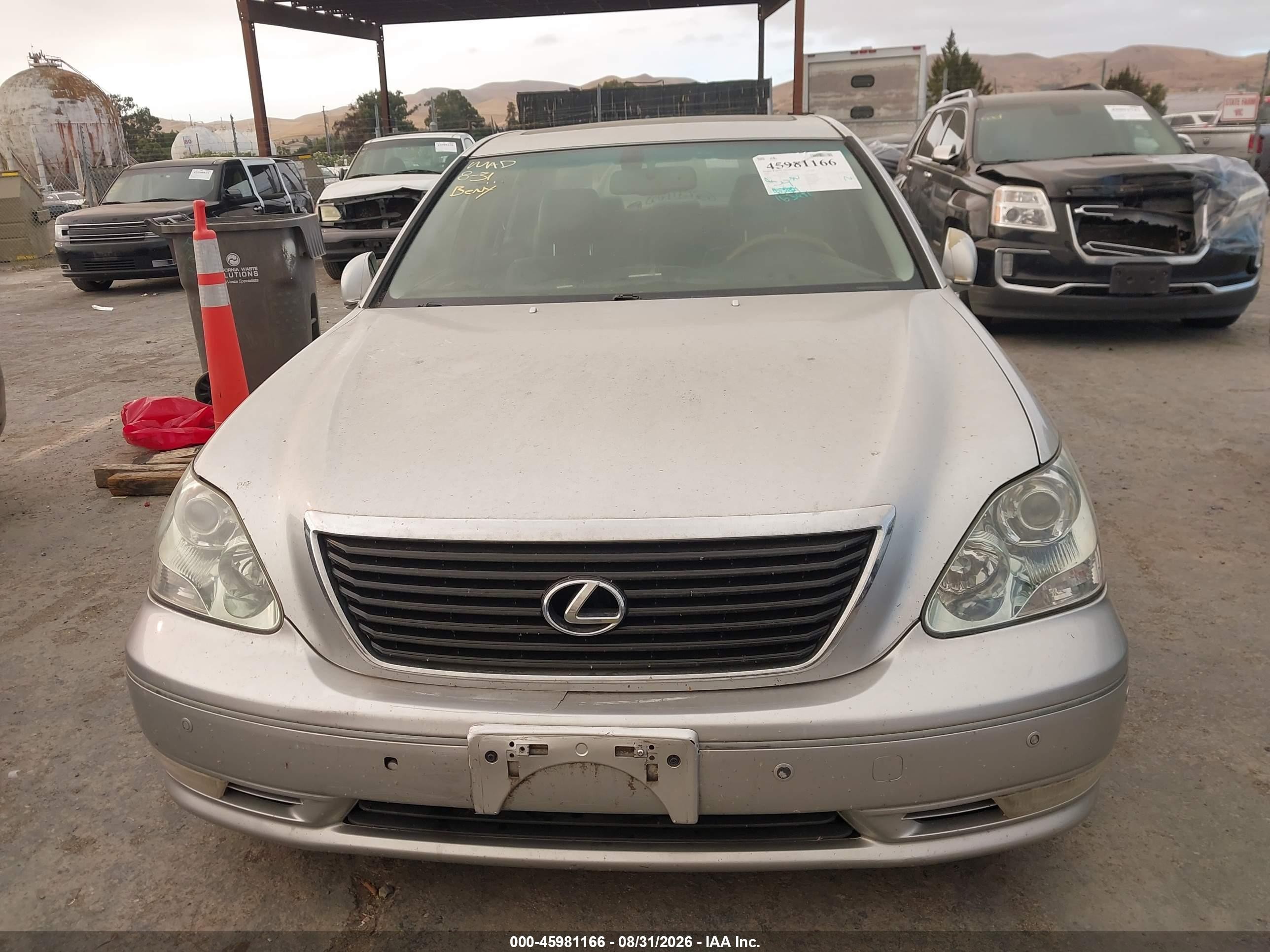 2005 Lexus Ls 430 Silver vin: JTHBN36F950175005