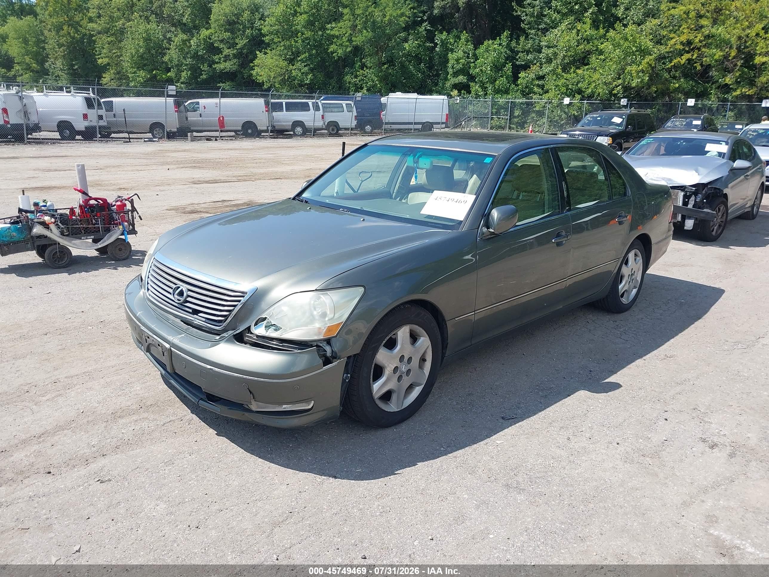 2005 Lexus Ls 430   Gray vin: JTHBN36F955007576
