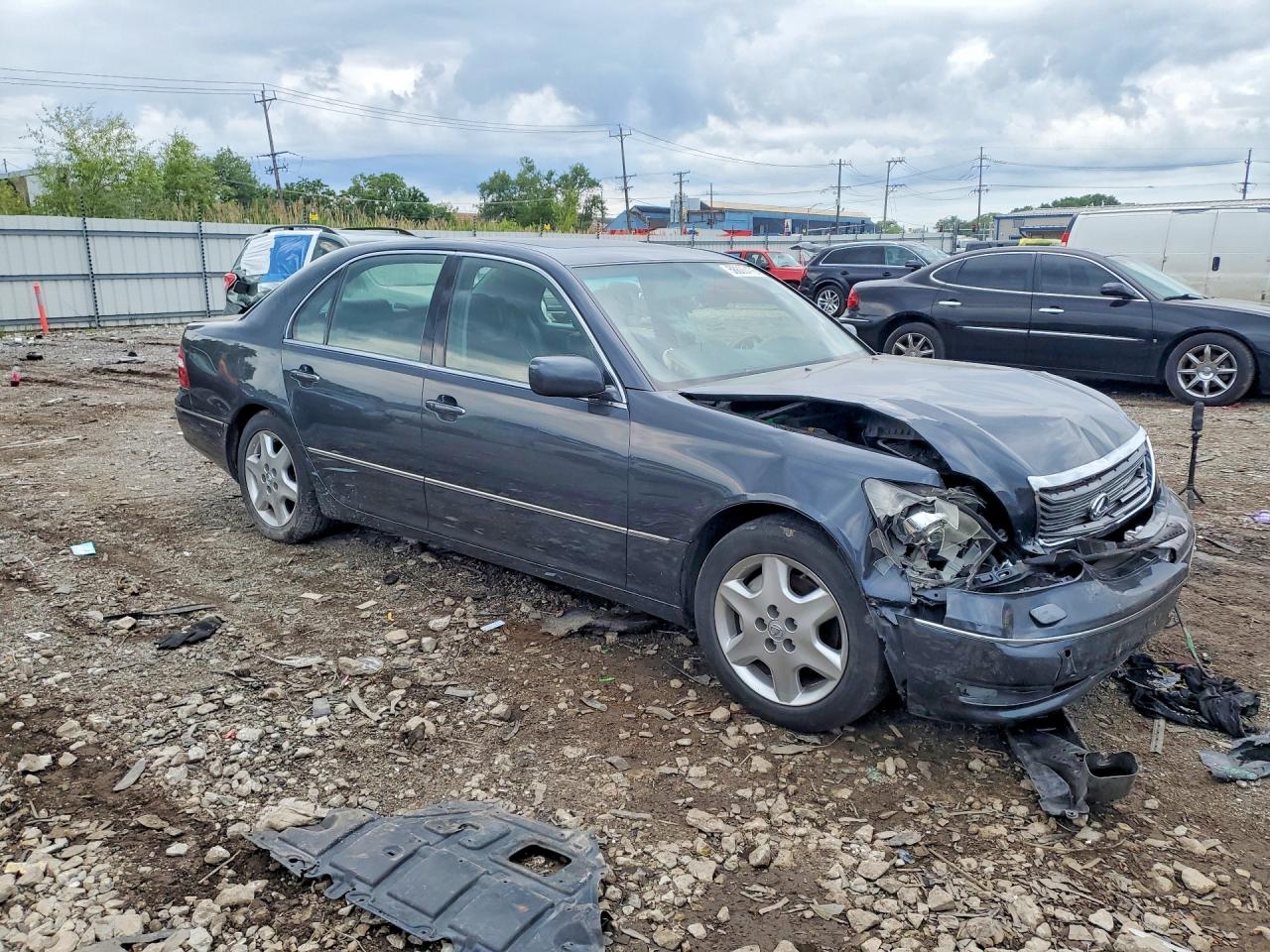 2005 Lexus Ls 430 Gray vin: JTHBN36F955008808