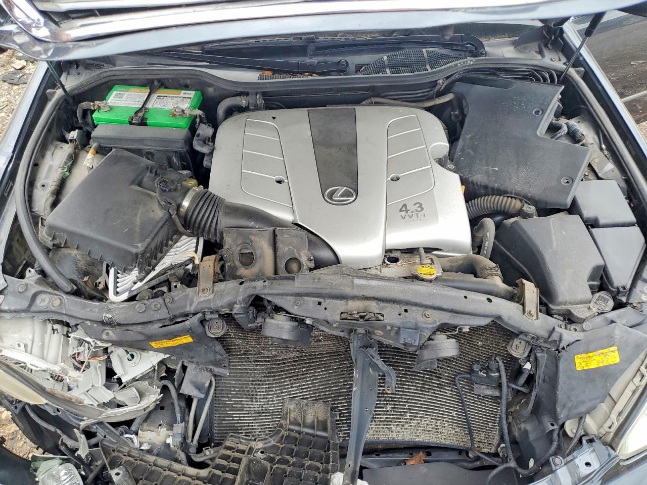 2005 Lexus Ls 430 Gray vin: JTHBN36F955008808