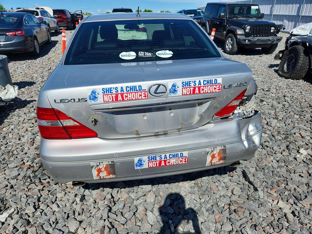 2005 Lexus Ls 430 Silver vin: JTHBN36F955011238