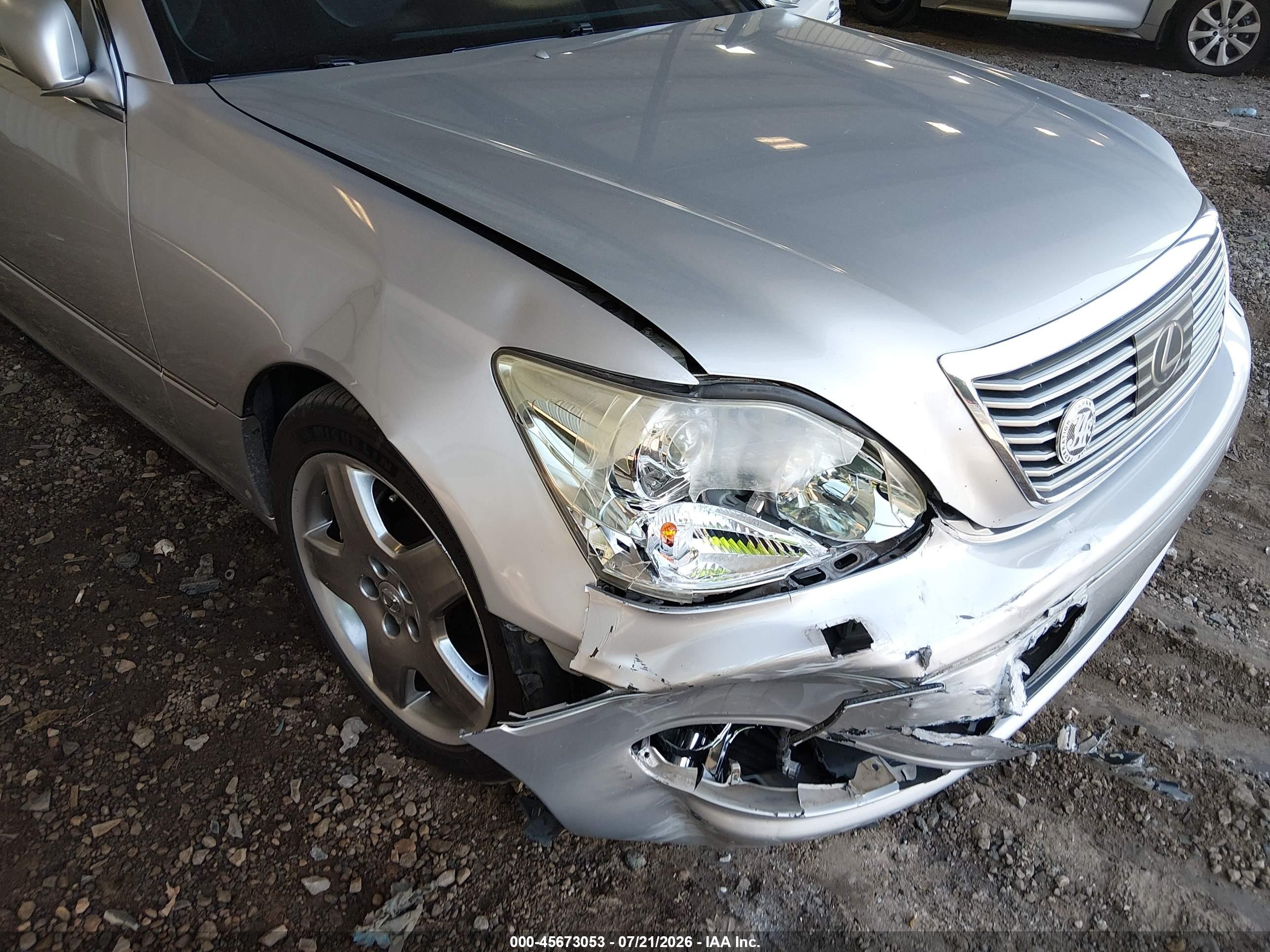 2004 Lexus Ls 430 Silver vin: JTHBN36FX40155683