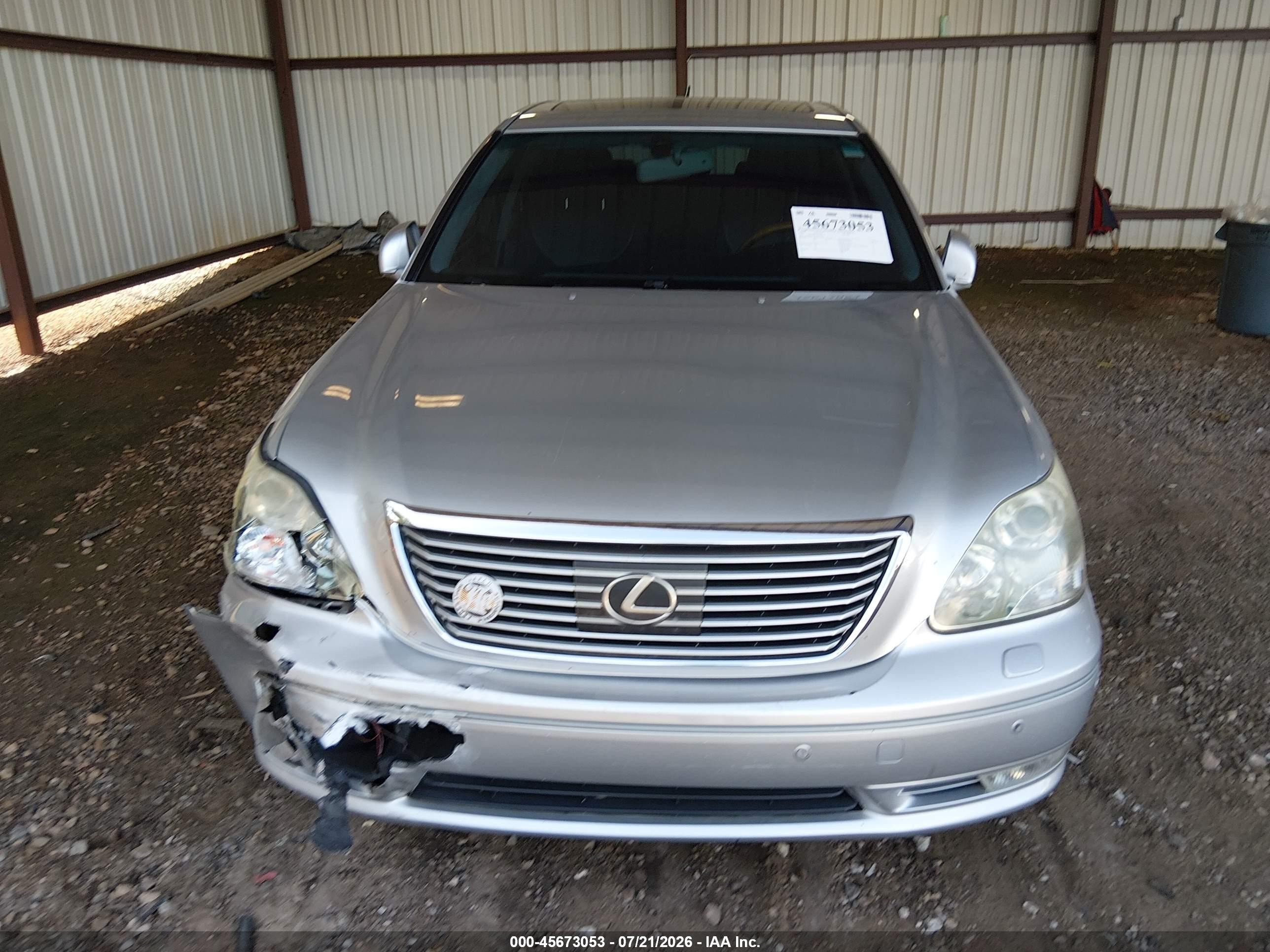 2004 Lexus Ls 430 Silver vin: JTHBN36FX40155683
