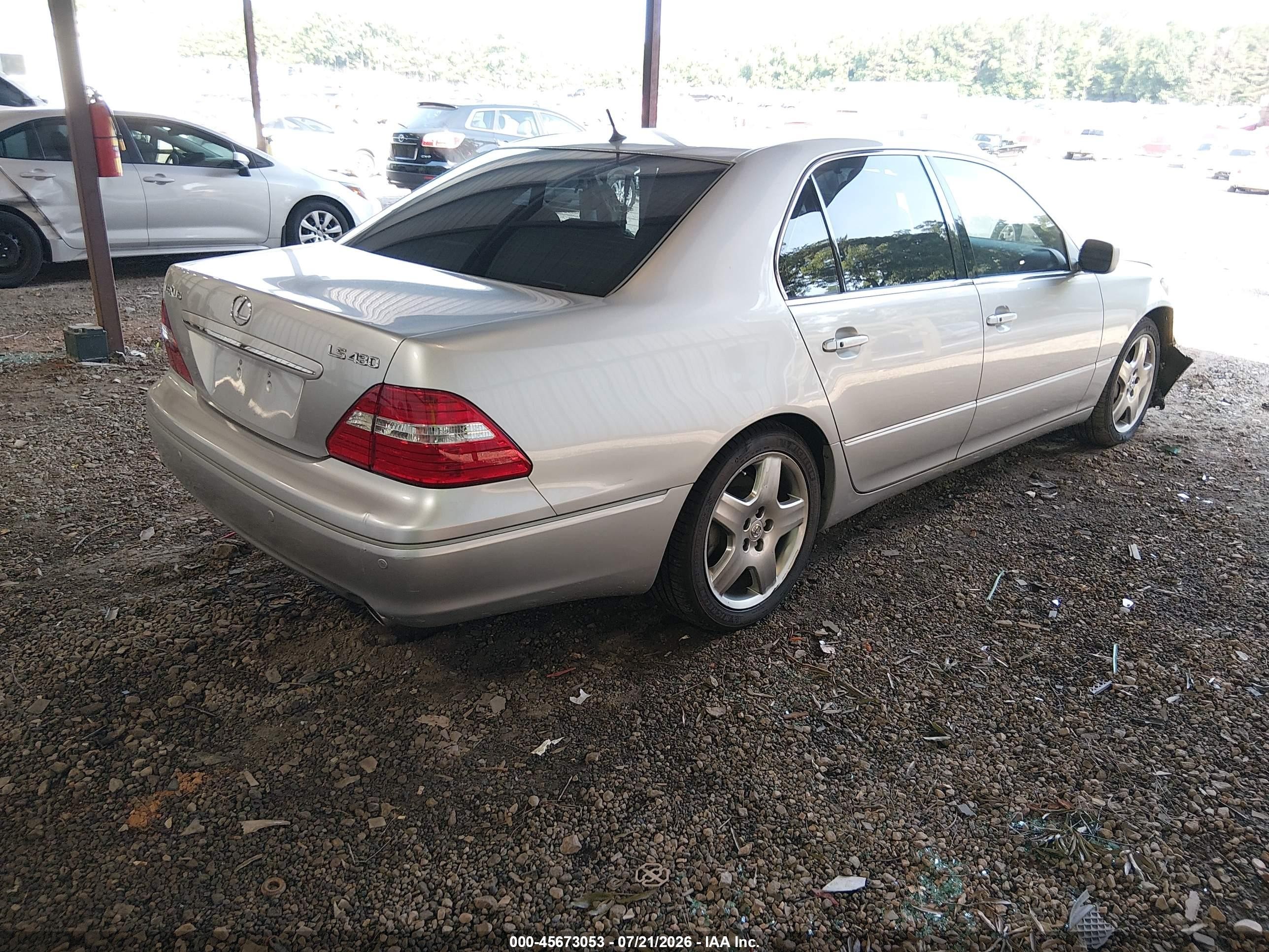 2004 Lexus Ls 430 Silver vin: JTHBN36FX40155683