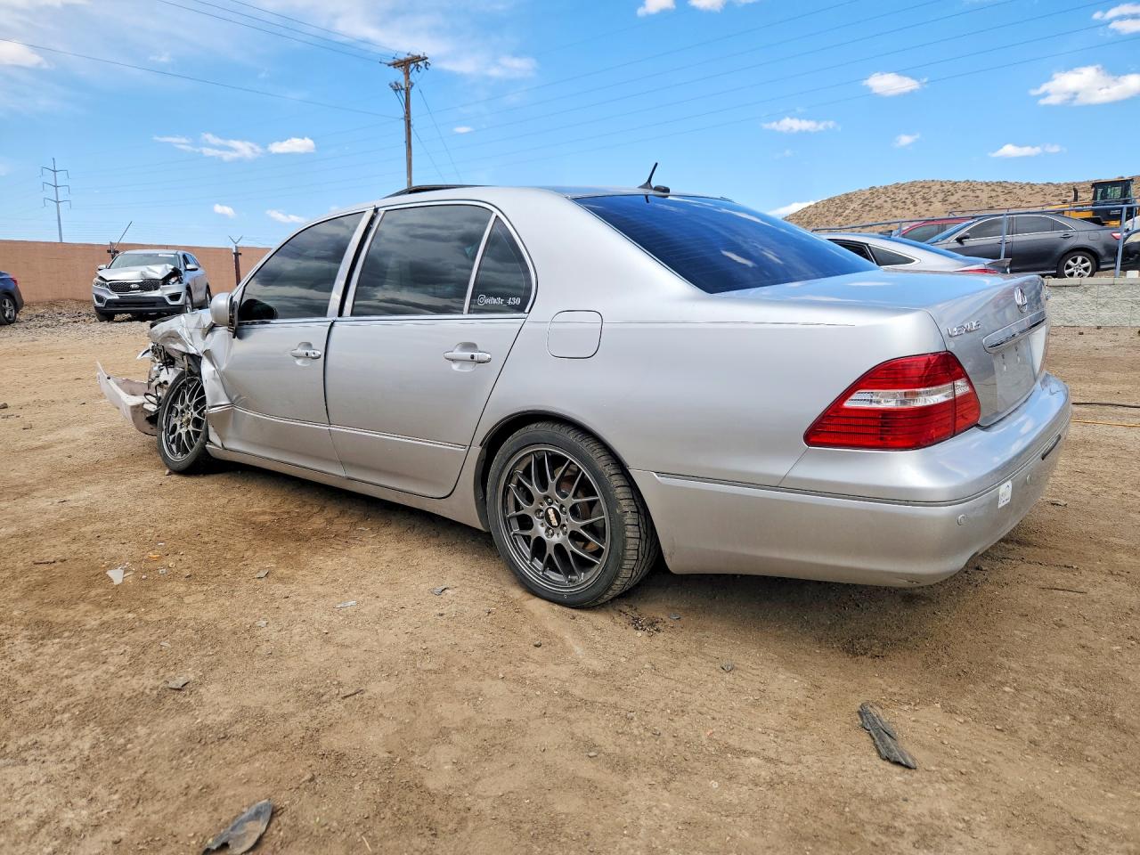 2005 Lexus Ls 430 Silver vin: JTHBN36FX50180195
