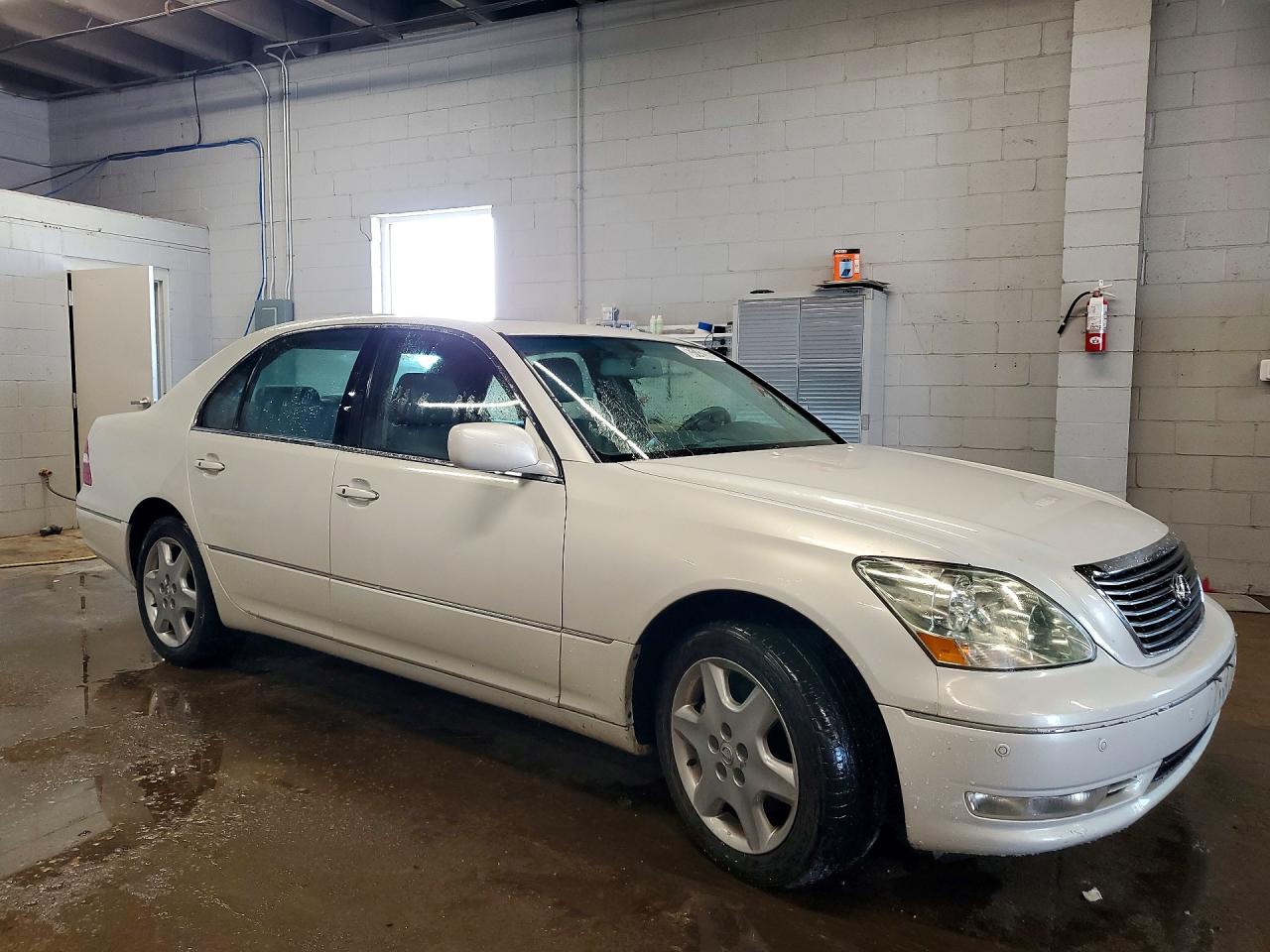 2005 Lexus Ls 430 White vin: JTHBN36FX55021003