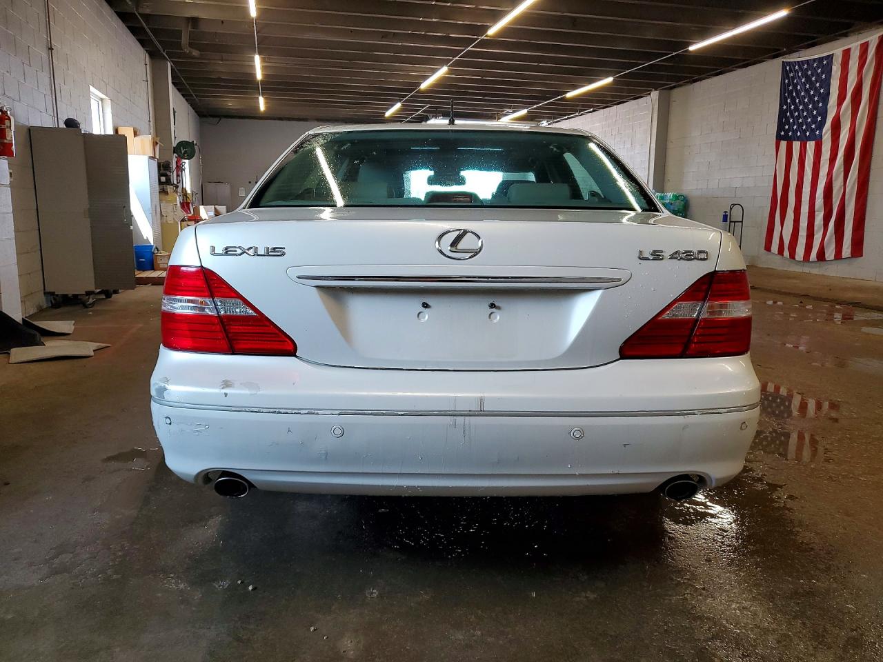 2005 Lexus Ls 430 White vin: JTHBN36FX55021003