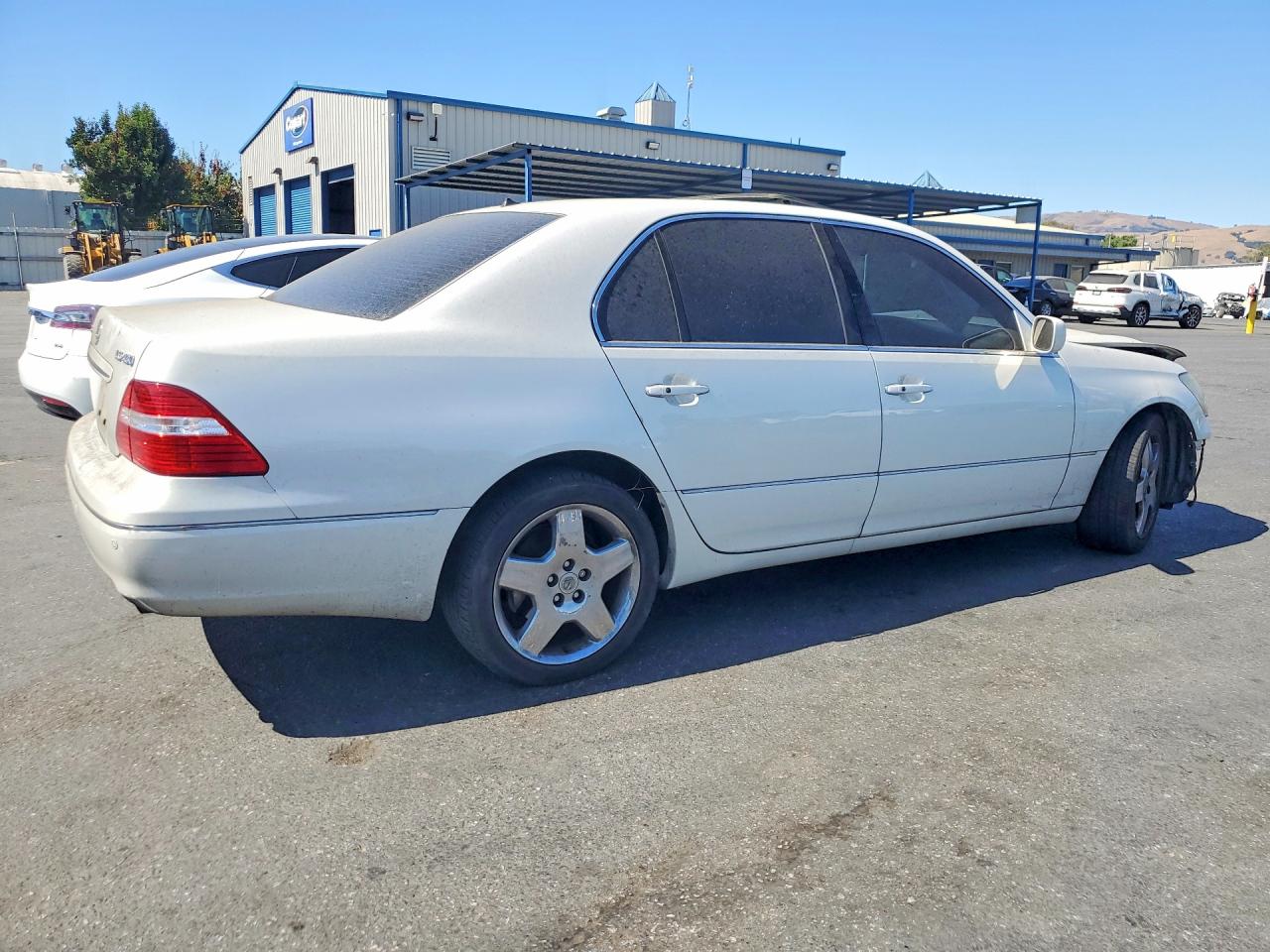 2005 Lexus Ls 430 White vin: JTHBN36FX55027707