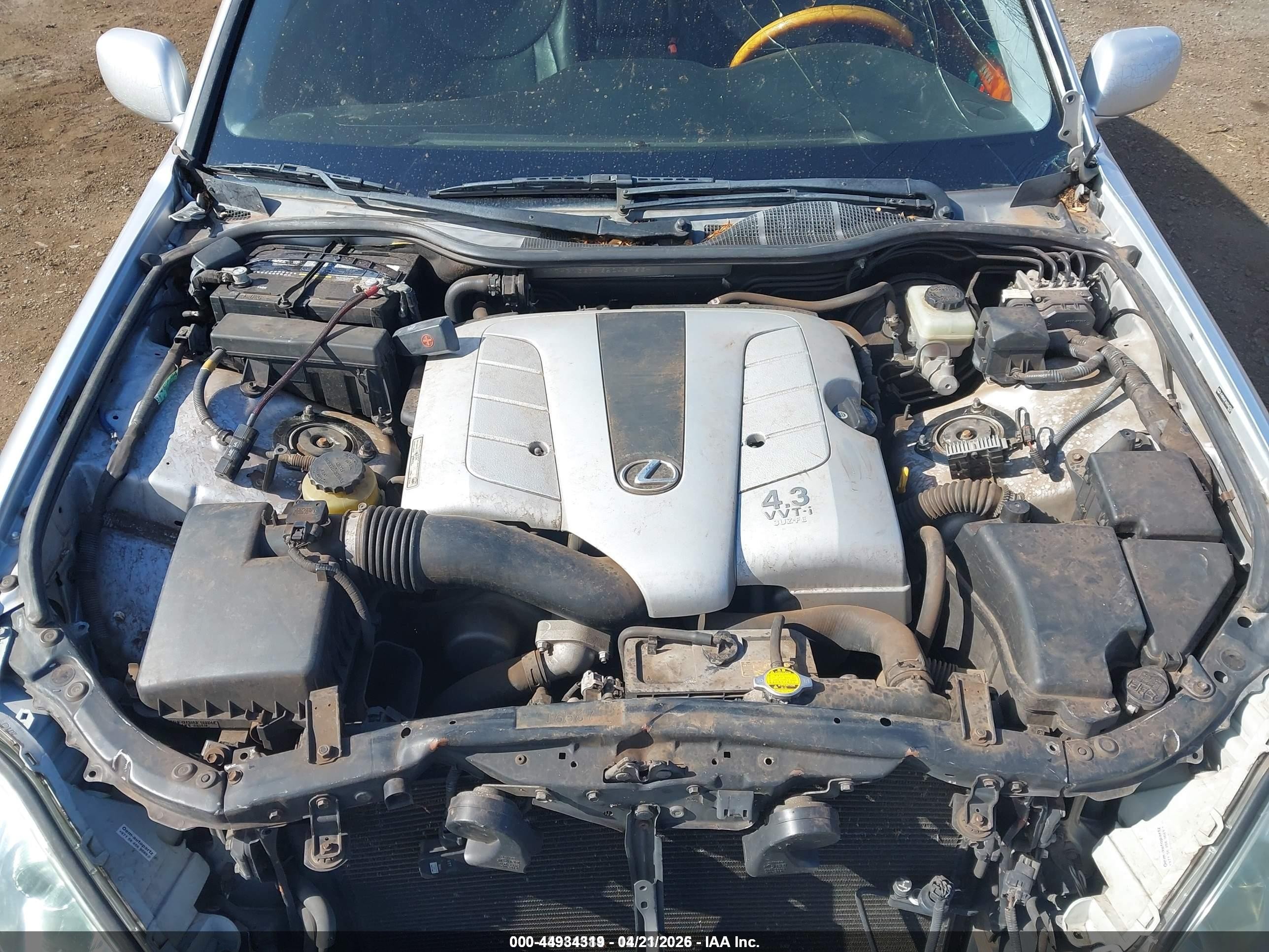 2006 Lexus Ls 430 Silver vin: JTHBN36FX65043763