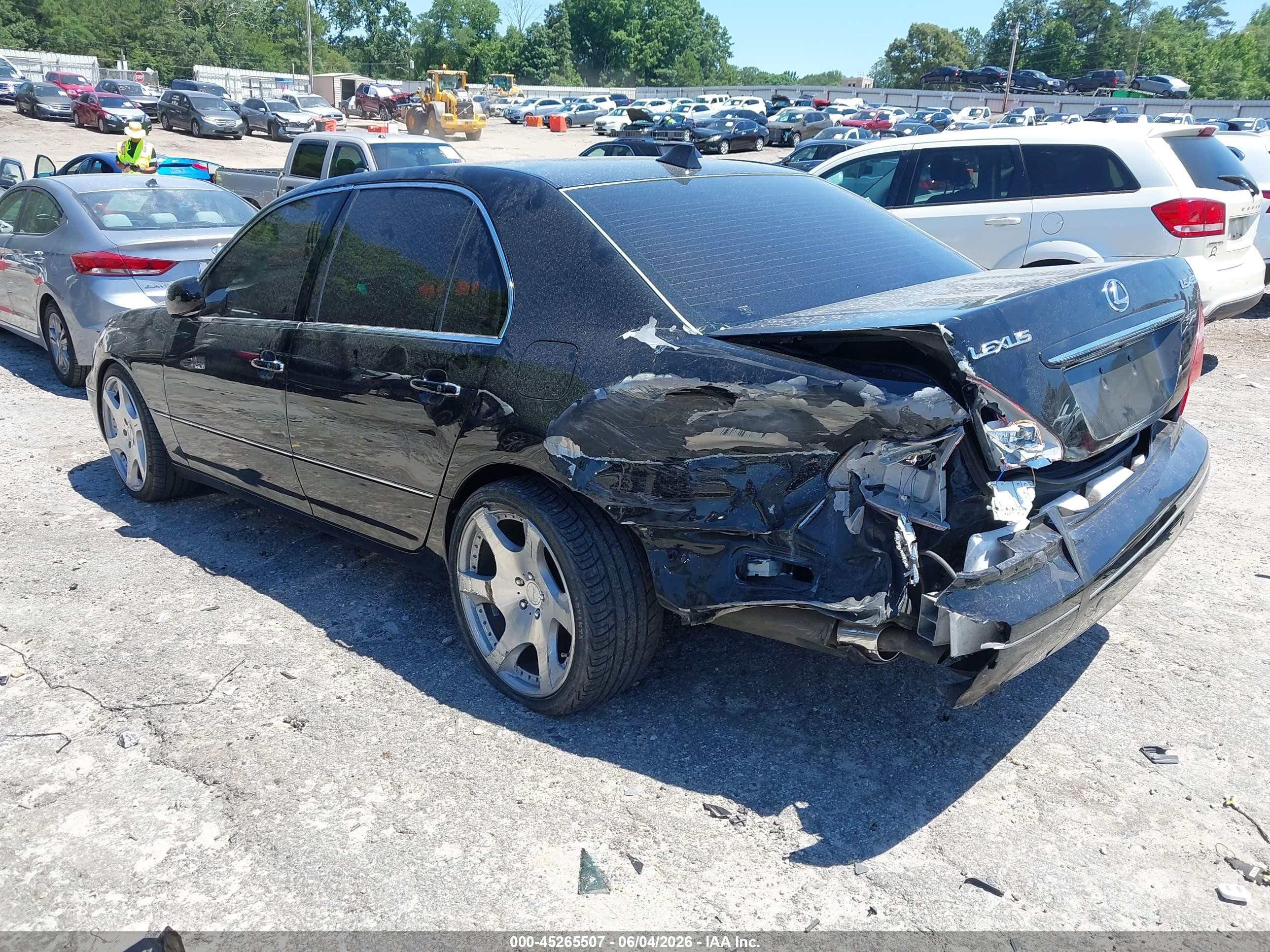 2006 Lexus Ls 430   Black vin: JTHBN36FX65052673