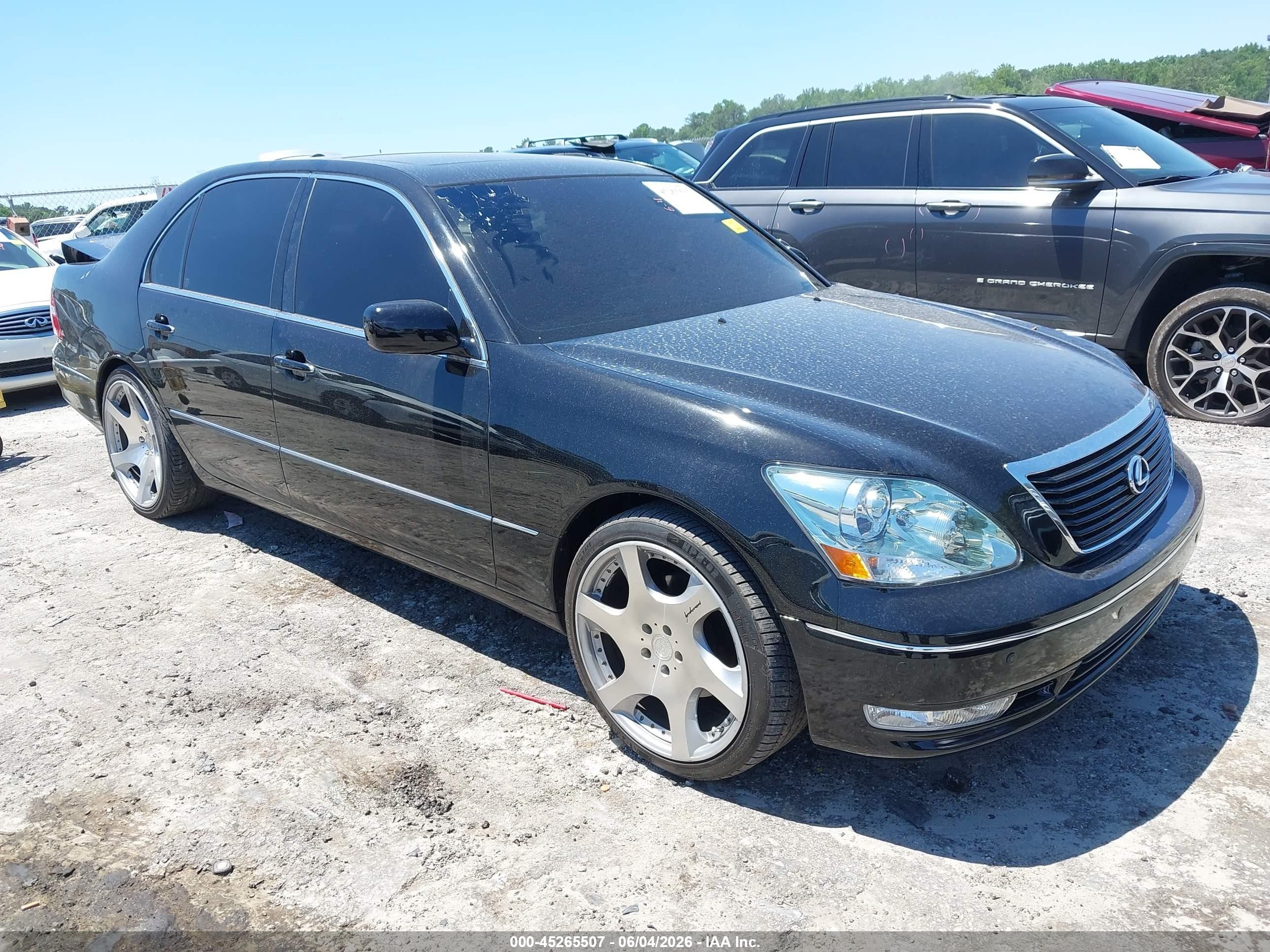 2006 Lexus Ls 430   Black vin: JTHBN36FX65052673