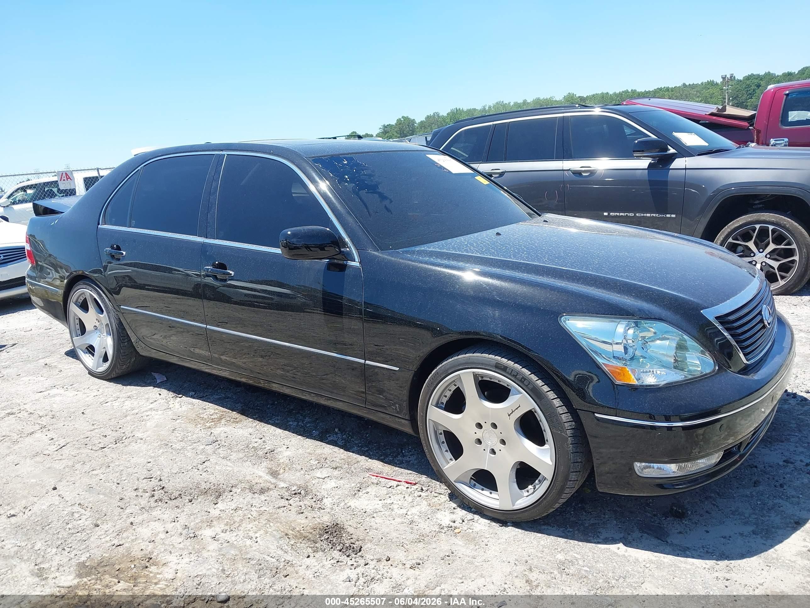 2006 Lexus Ls 430   Black vin: JTHBN36FX65052673