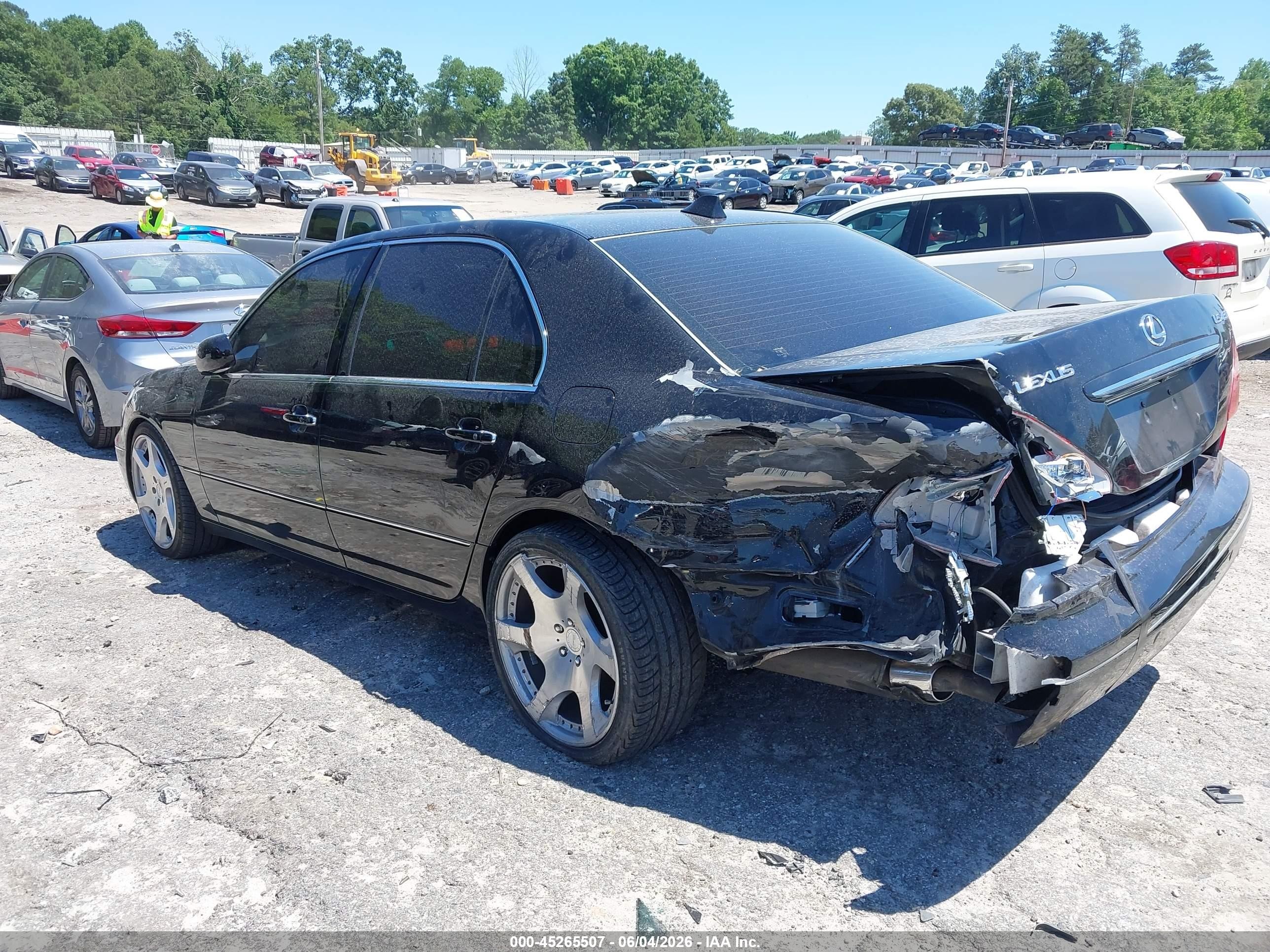 2006 Lexus Ls 430   Black vin: JTHBN36FX65052673