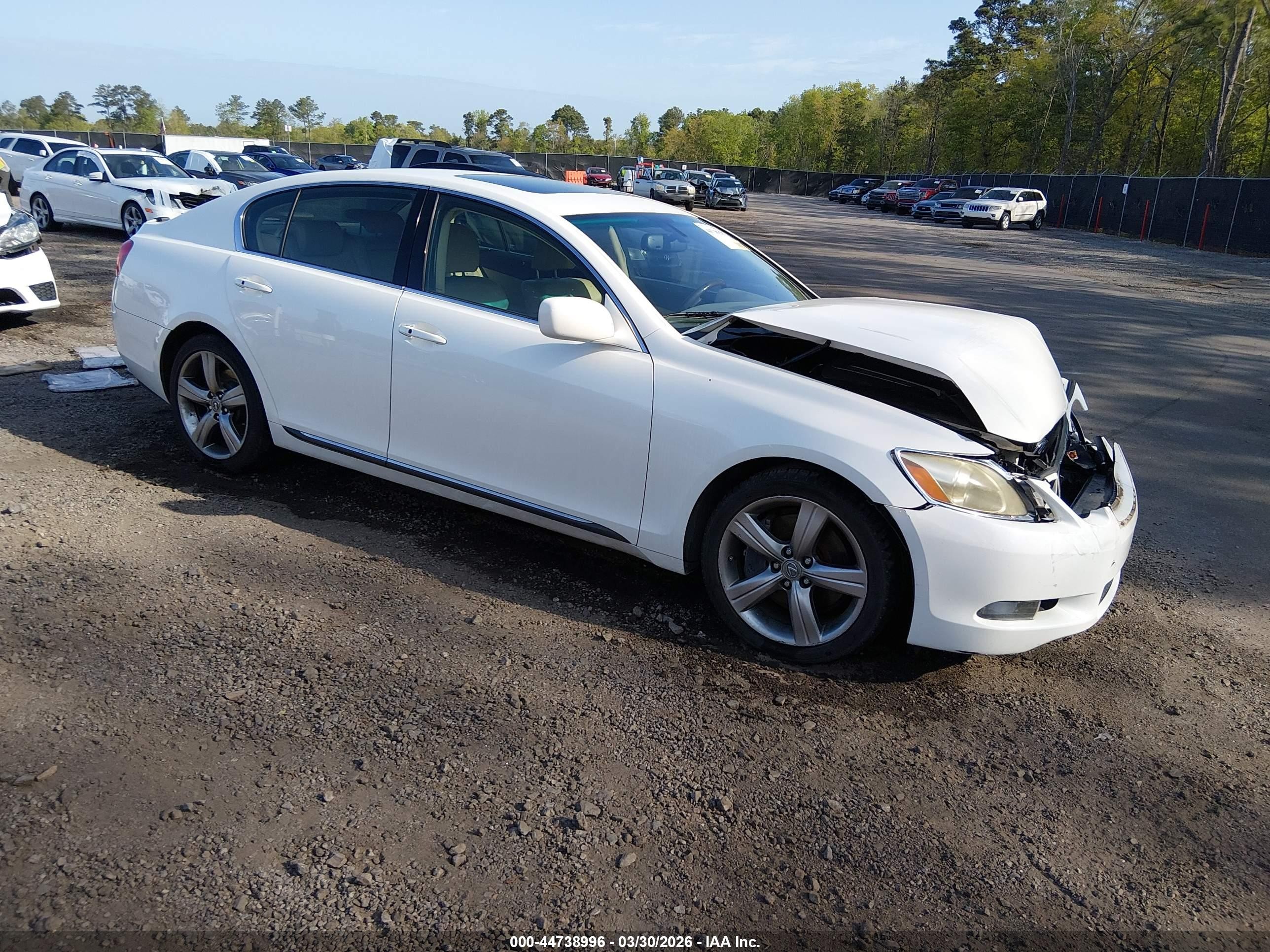 2006 Lexus Gs 430   White vin: JTHBN96S065008441