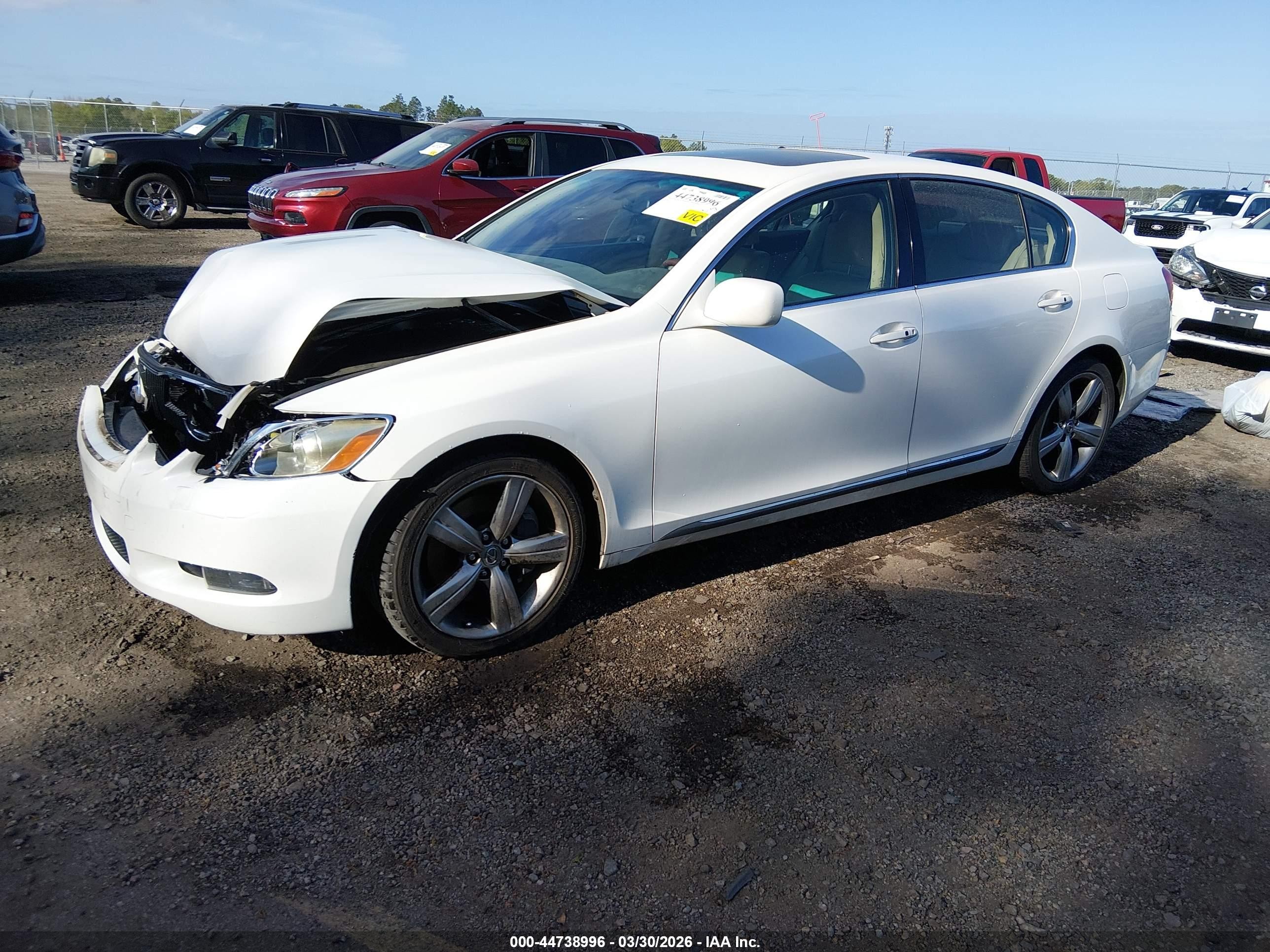 2006 Lexus Gs 430   White vin: JTHBN96S065008441