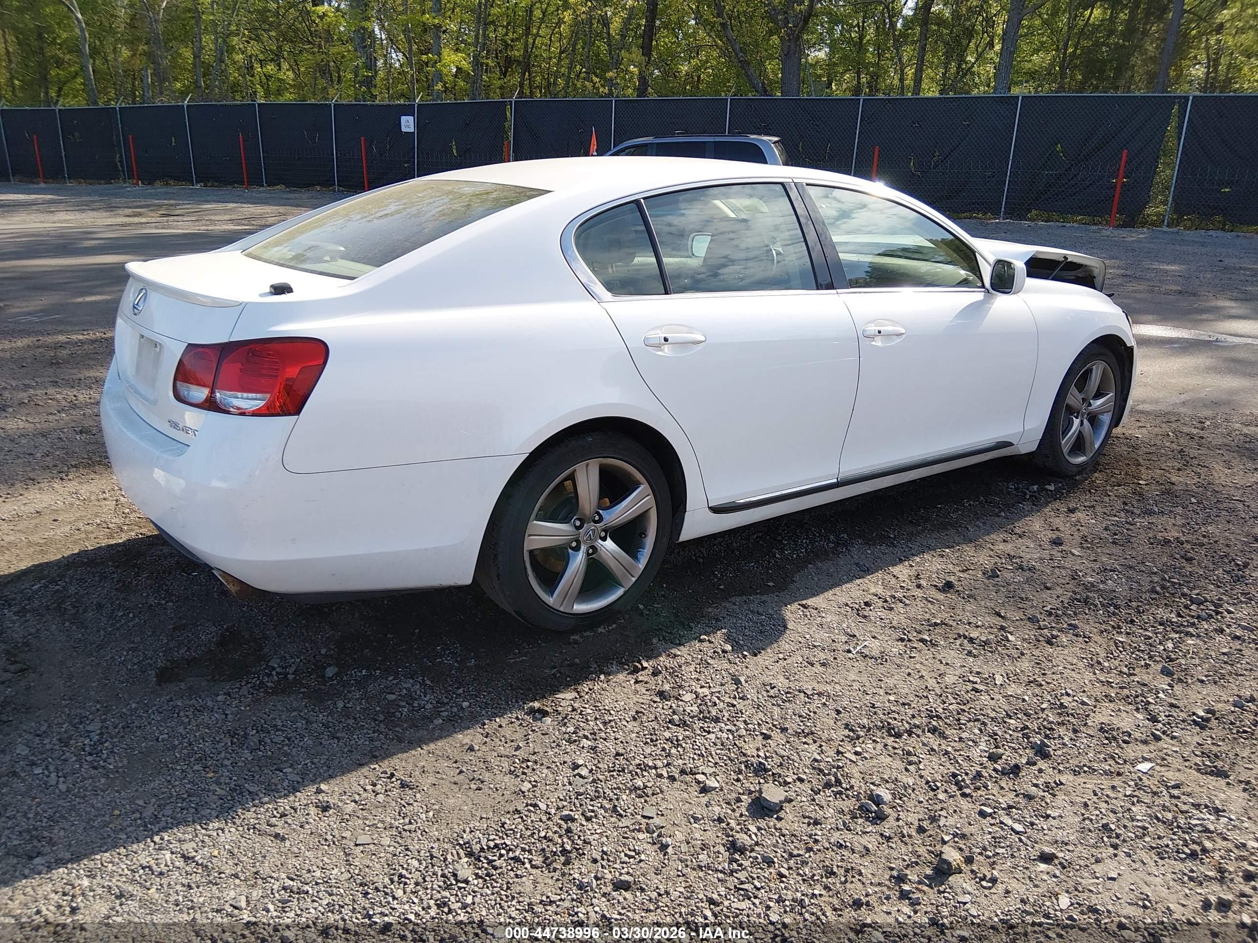 2006 Lexus Gs 430   White vin: JTHBN96S065008441
