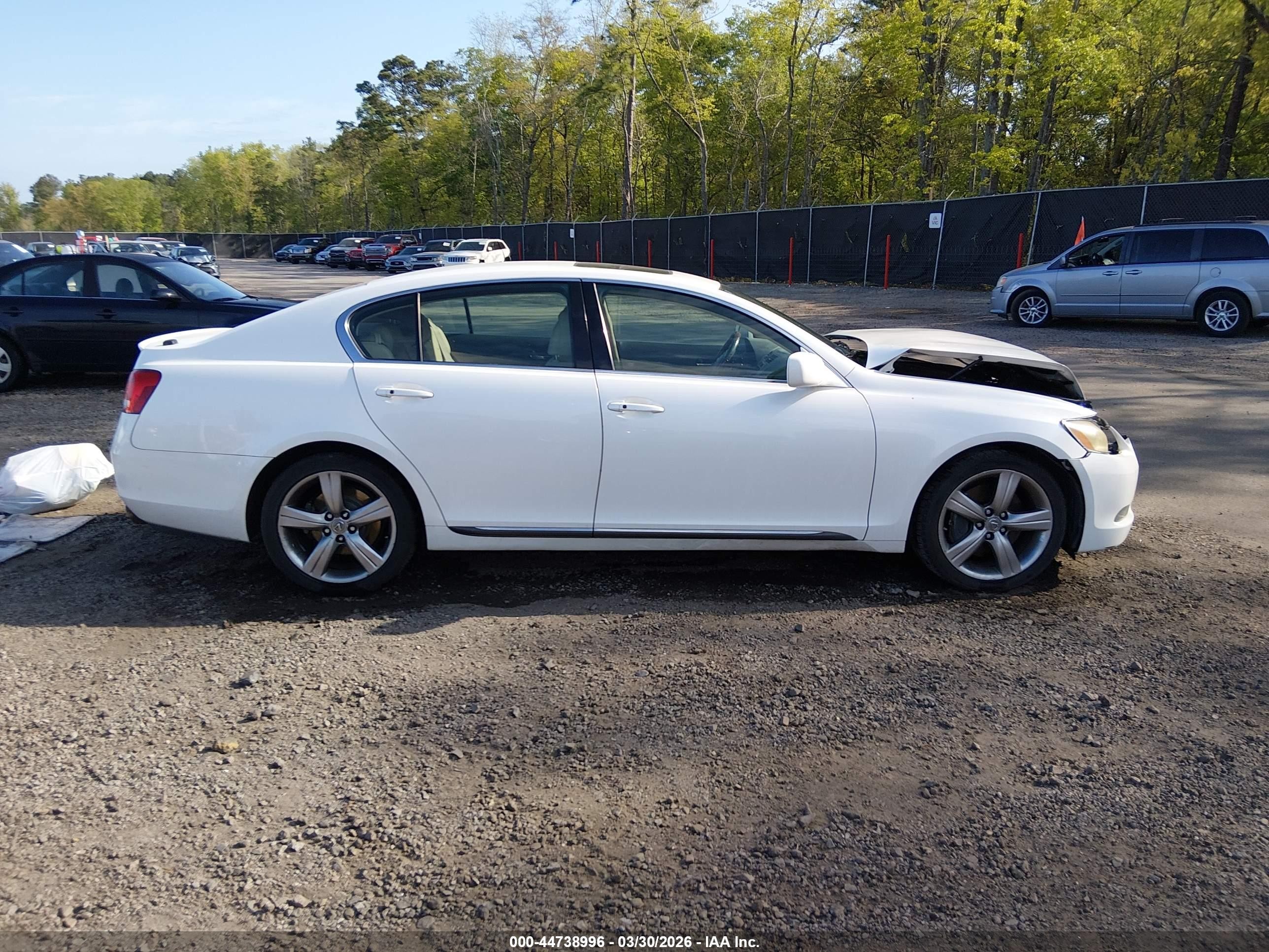 2006 Lexus Gs 430   White vin: JTHBN96S065008441