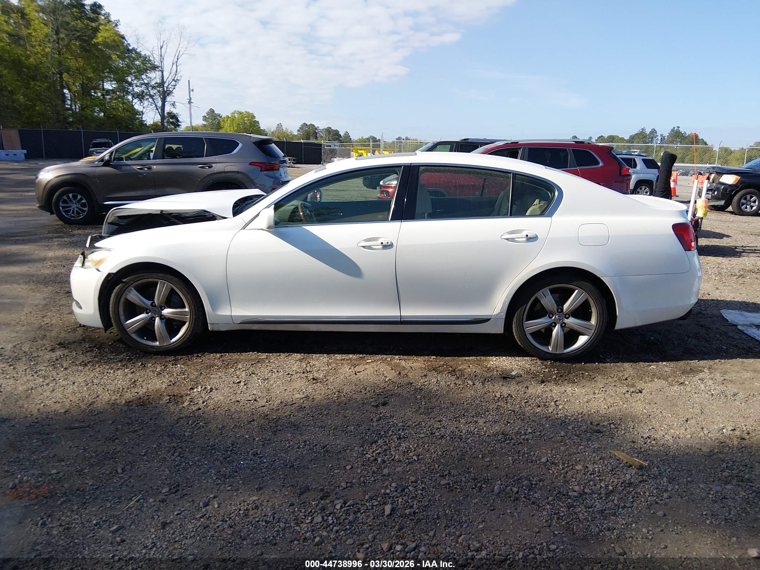 2006 Lexus Gs 430   White vin: JTHBN96S065008441
