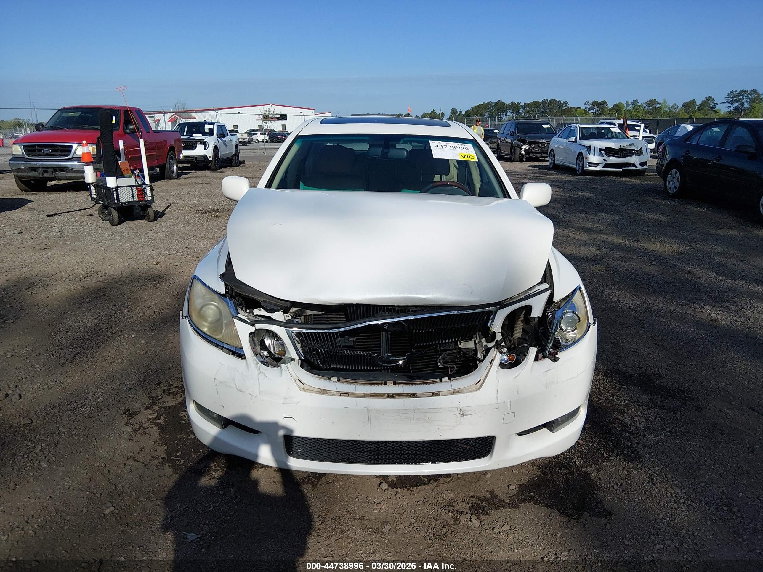 2006 Lexus Gs 430   White vin: JTHBN96S065008441