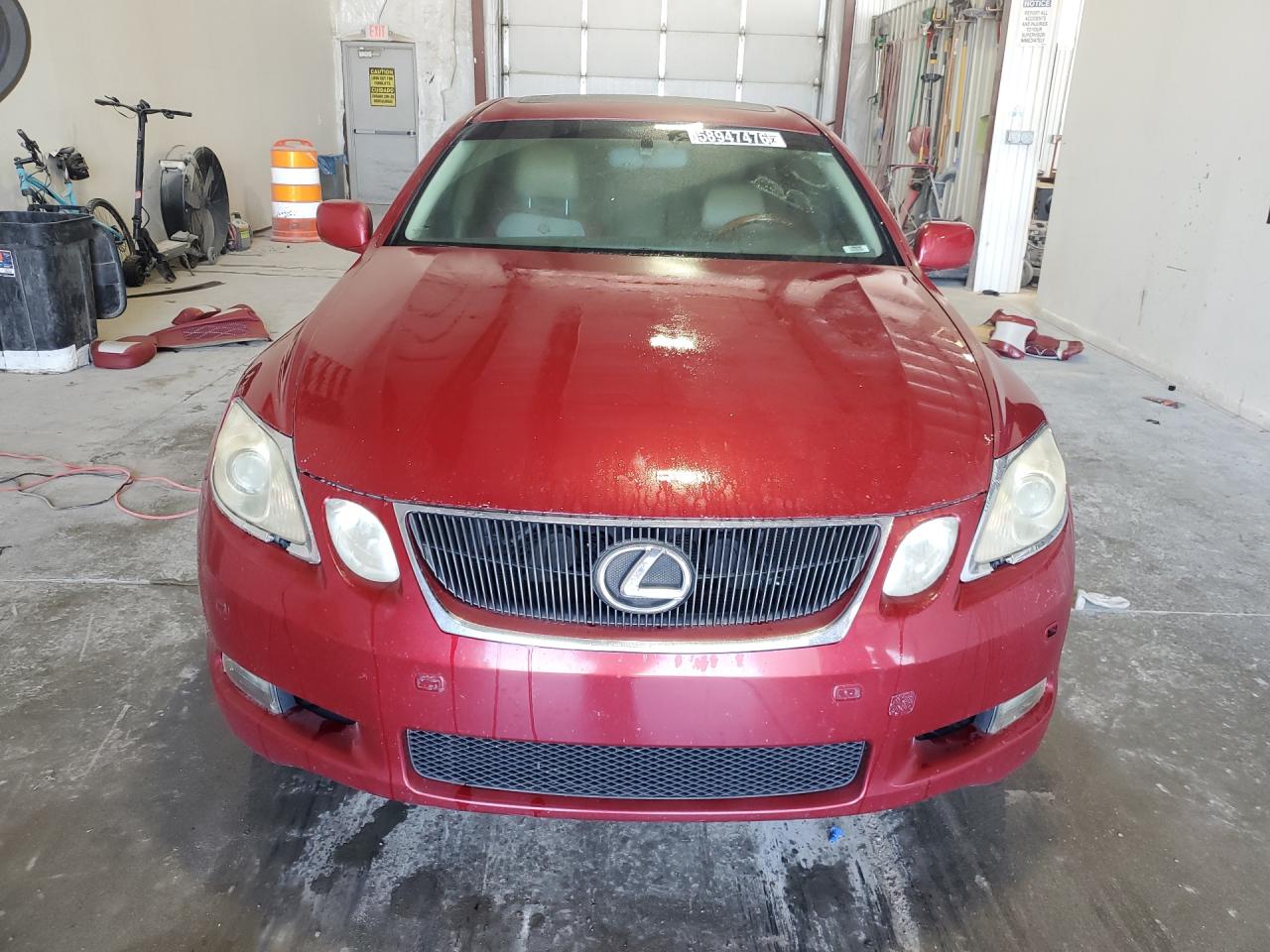 2006 Lexus Gs 430 Red vin: JTHBN96S065011341 Damage: Left Head Lamp, Faded, Repair Required
