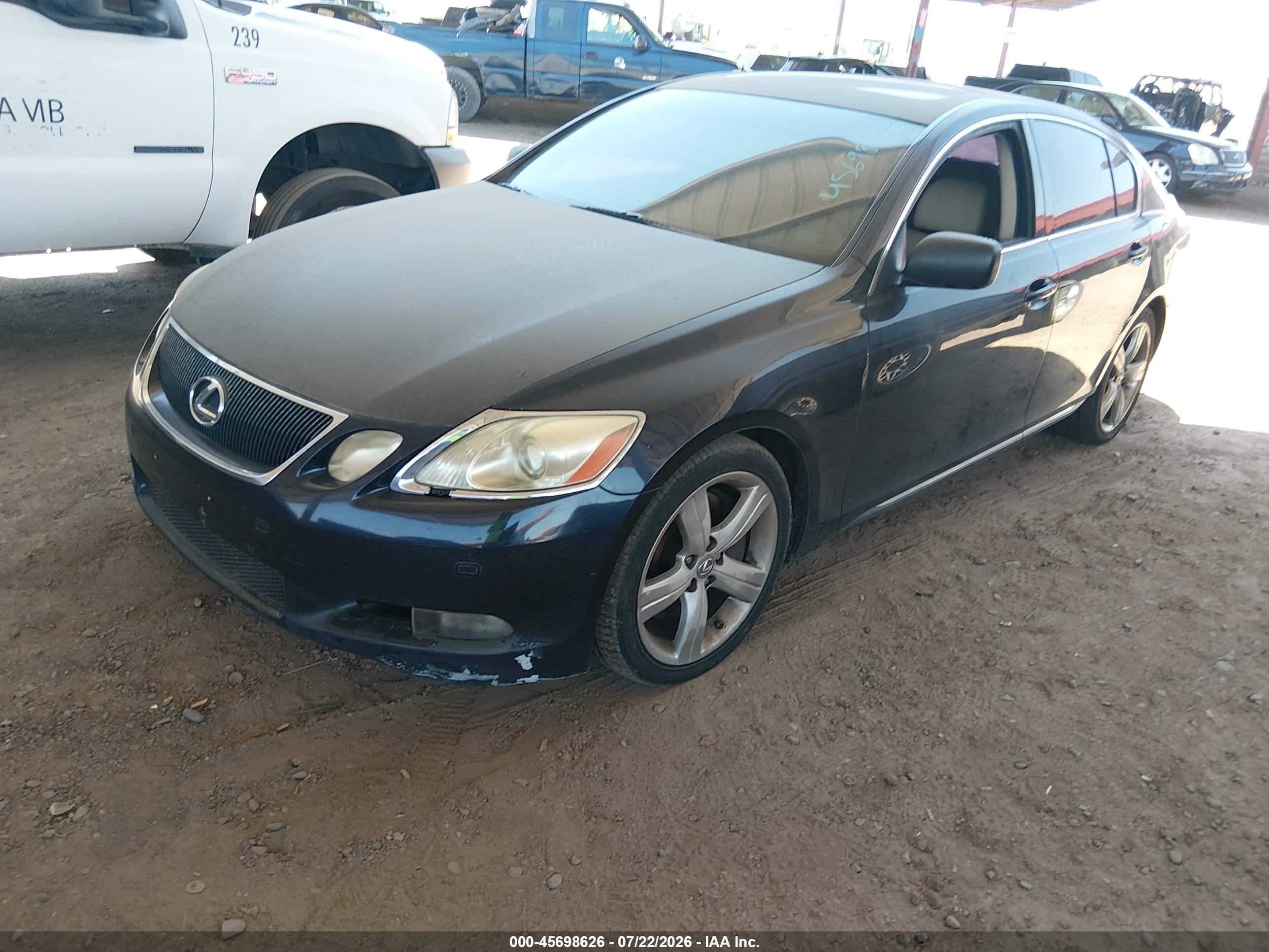 2007 Lexus Gs 430   Blue vin: JTHBN96S475016656