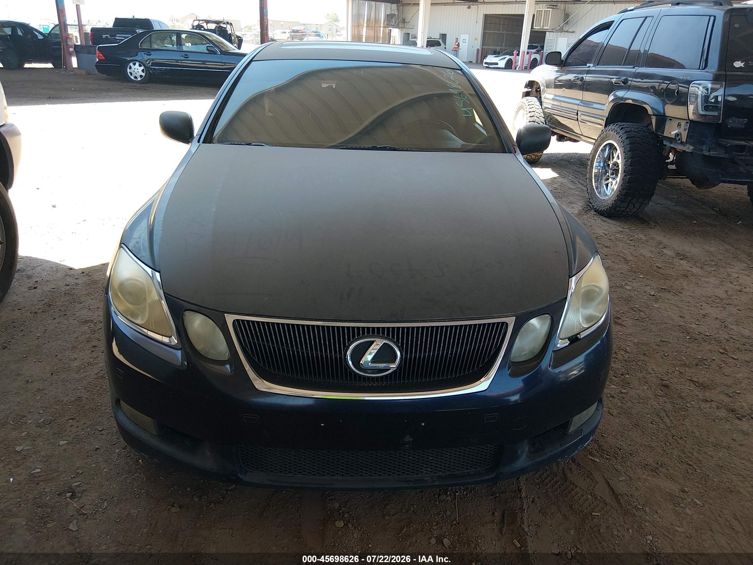 2007 Lexus Gs 430   Blue vin: JTHBN96S475016656