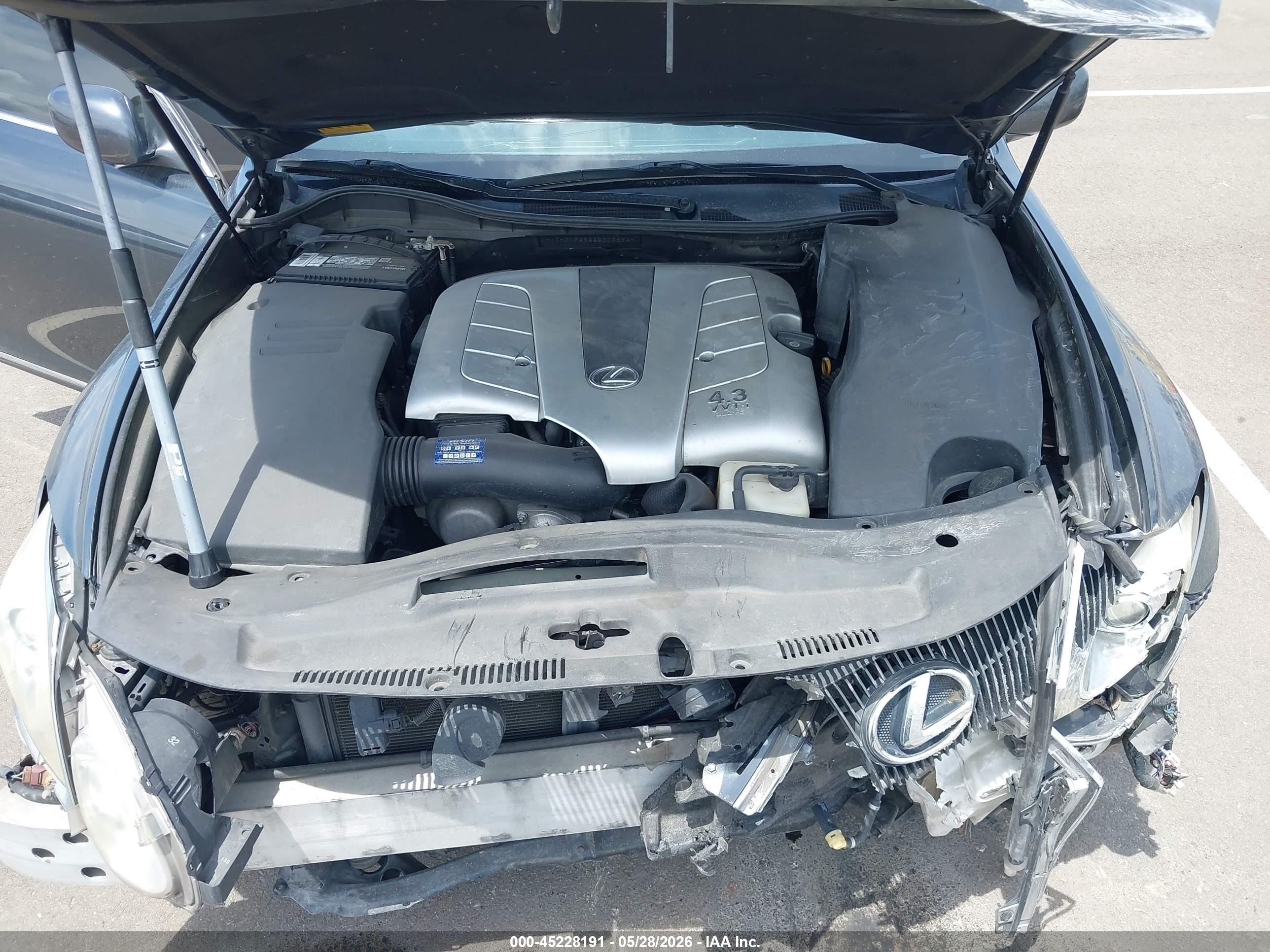 2006 Lexus Gs 430   Black vin: JTHBN96S665004894