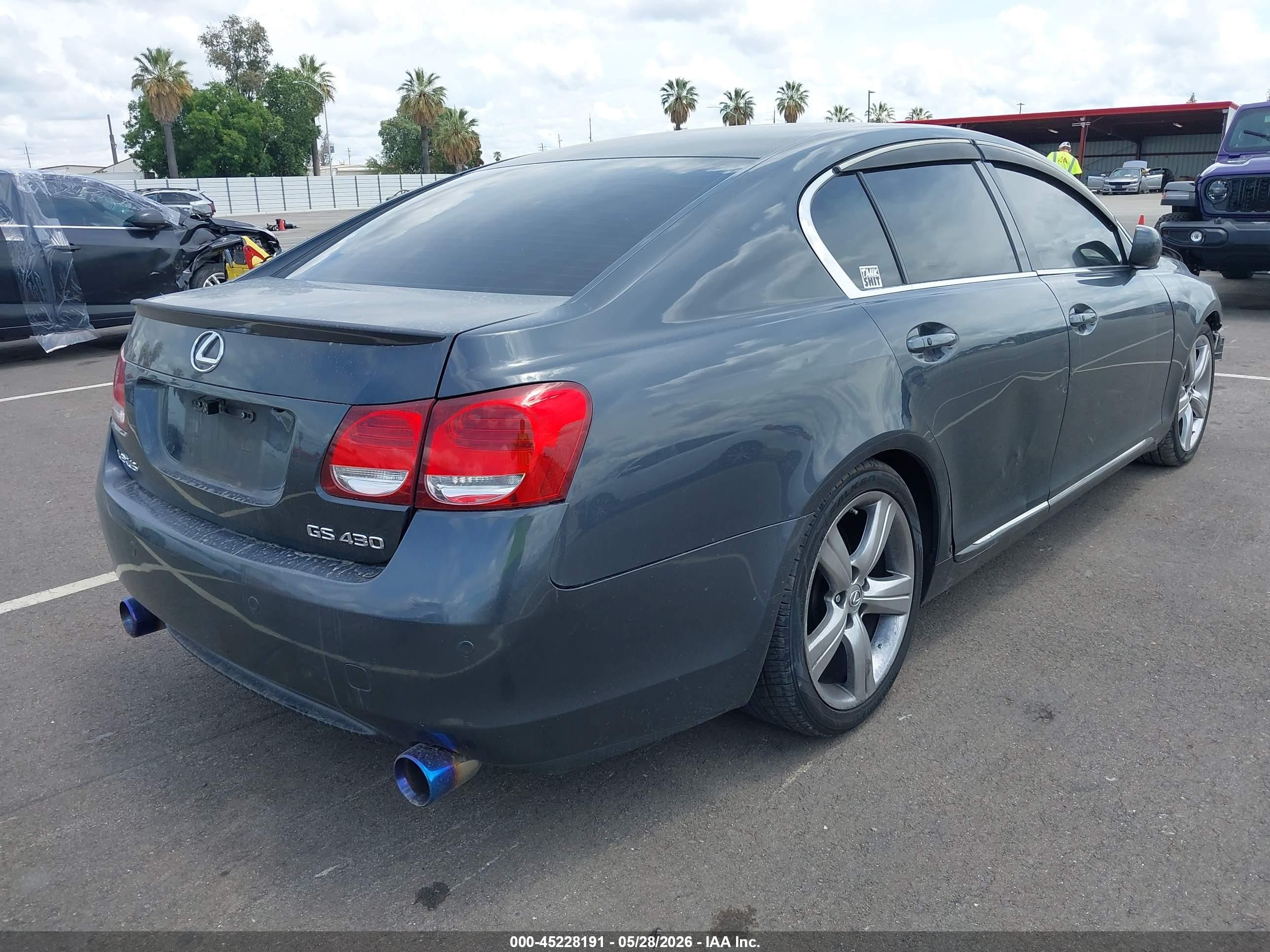 2006 Lexus Gs 430   Black vin: JTHBN96S665004894