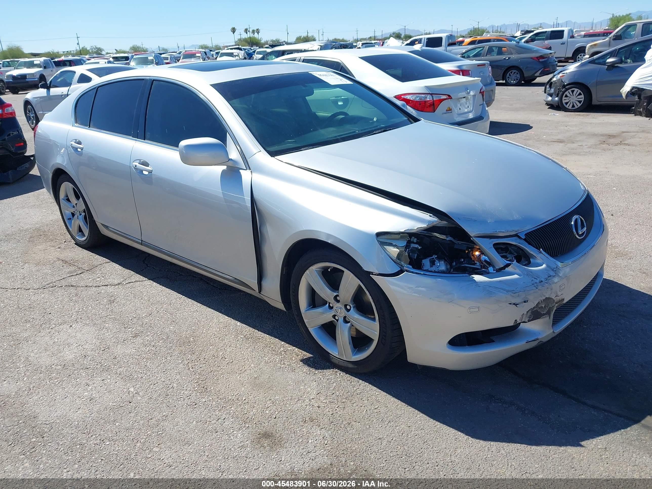 2007 Lexus Gs 430   Silver vin: JTHBN96S775017879