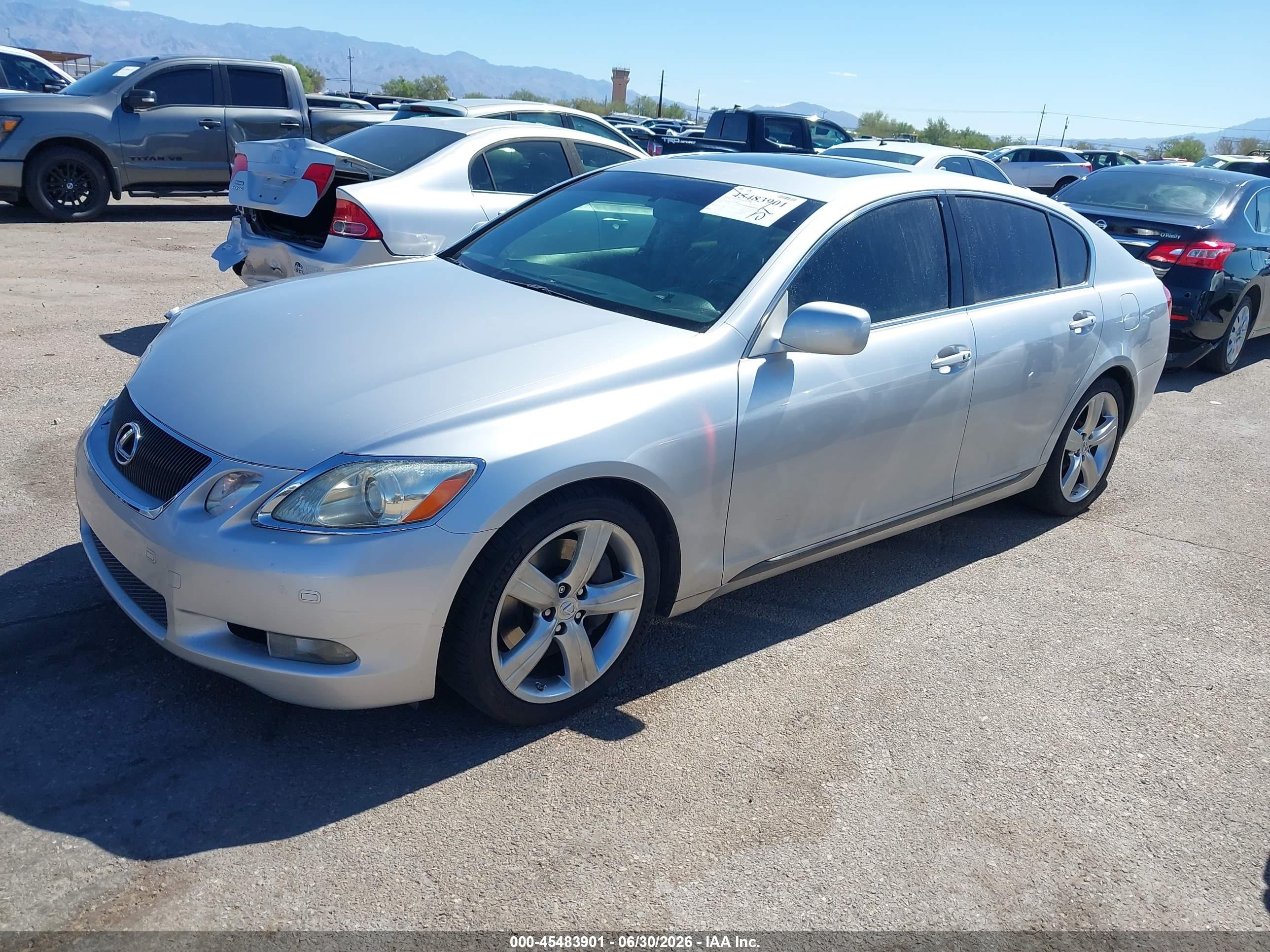 2007 Lexus Gs 430   Silver vin: JTHBN96S775017879