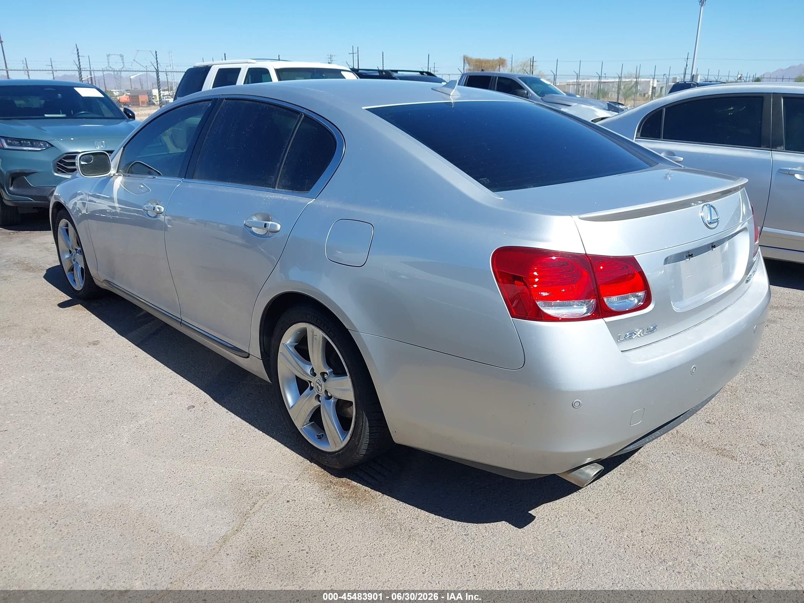 2007 Lexus Gs 430   Silver vin: JTHBN96S775017879