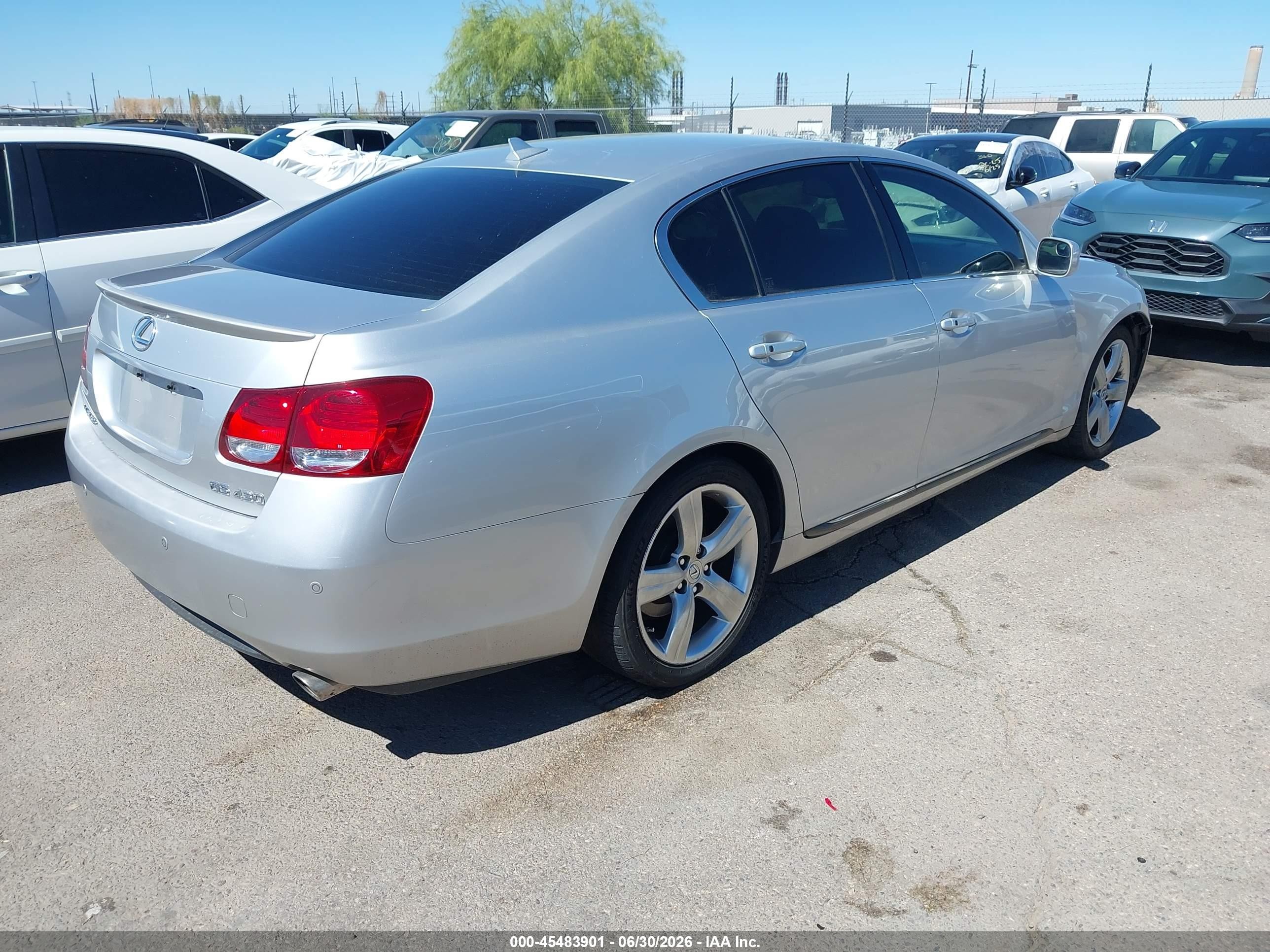 2007 Lexus Gs 430   Silver vin: JTHBN96S775017879