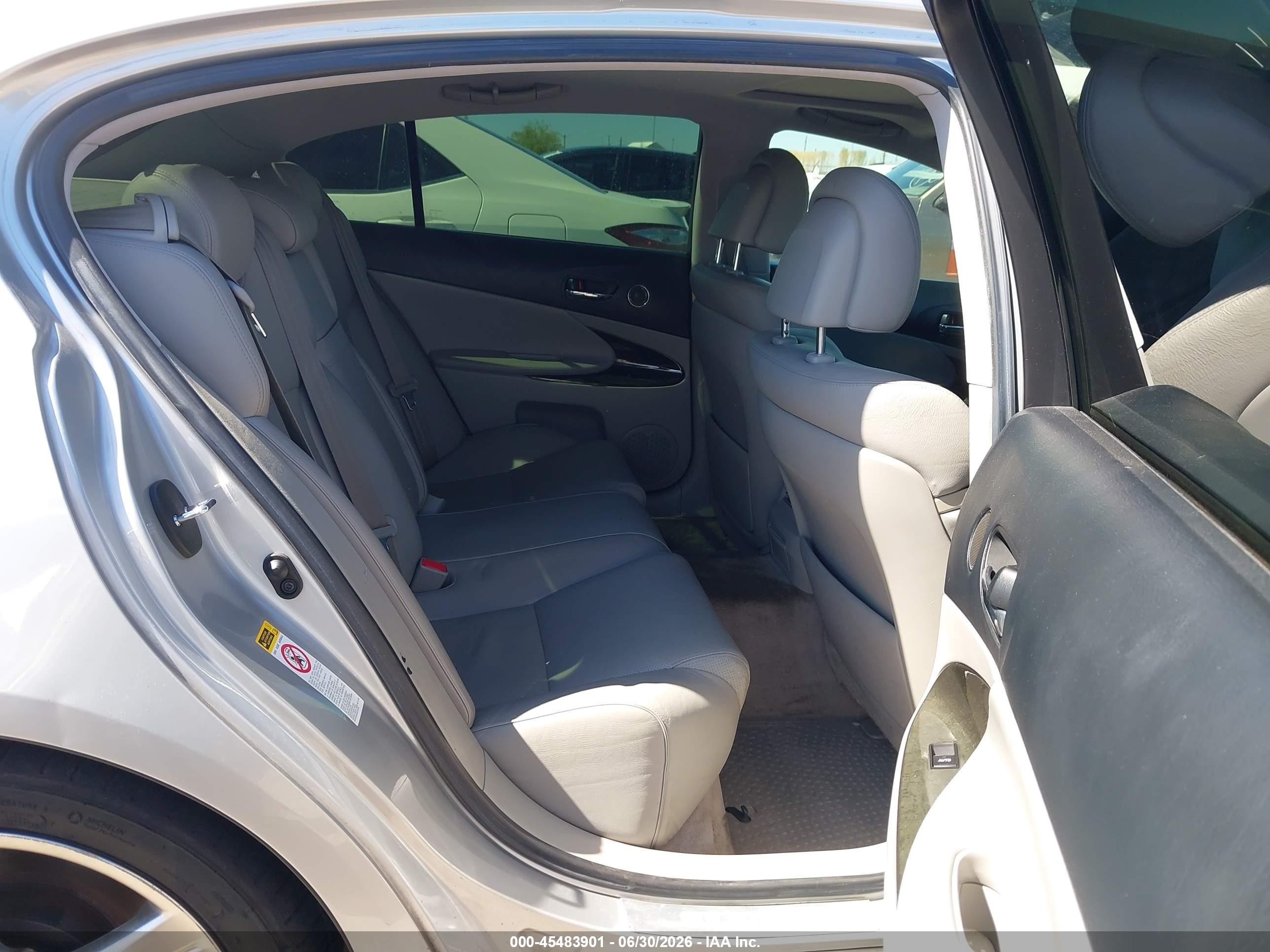 2007 Lexus Gs 430   Silver vin: JTHBN96S775017879