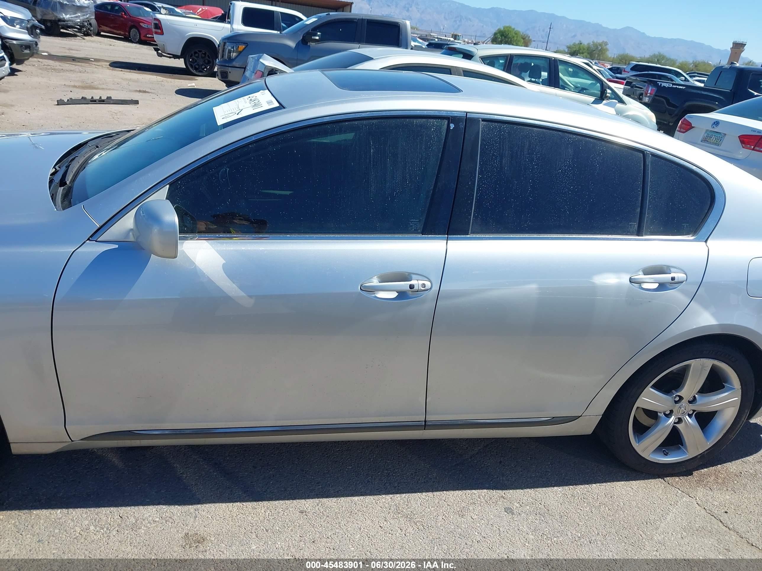 2007 Lexus Gs 430   Silver vin: JTHBN96S775017879