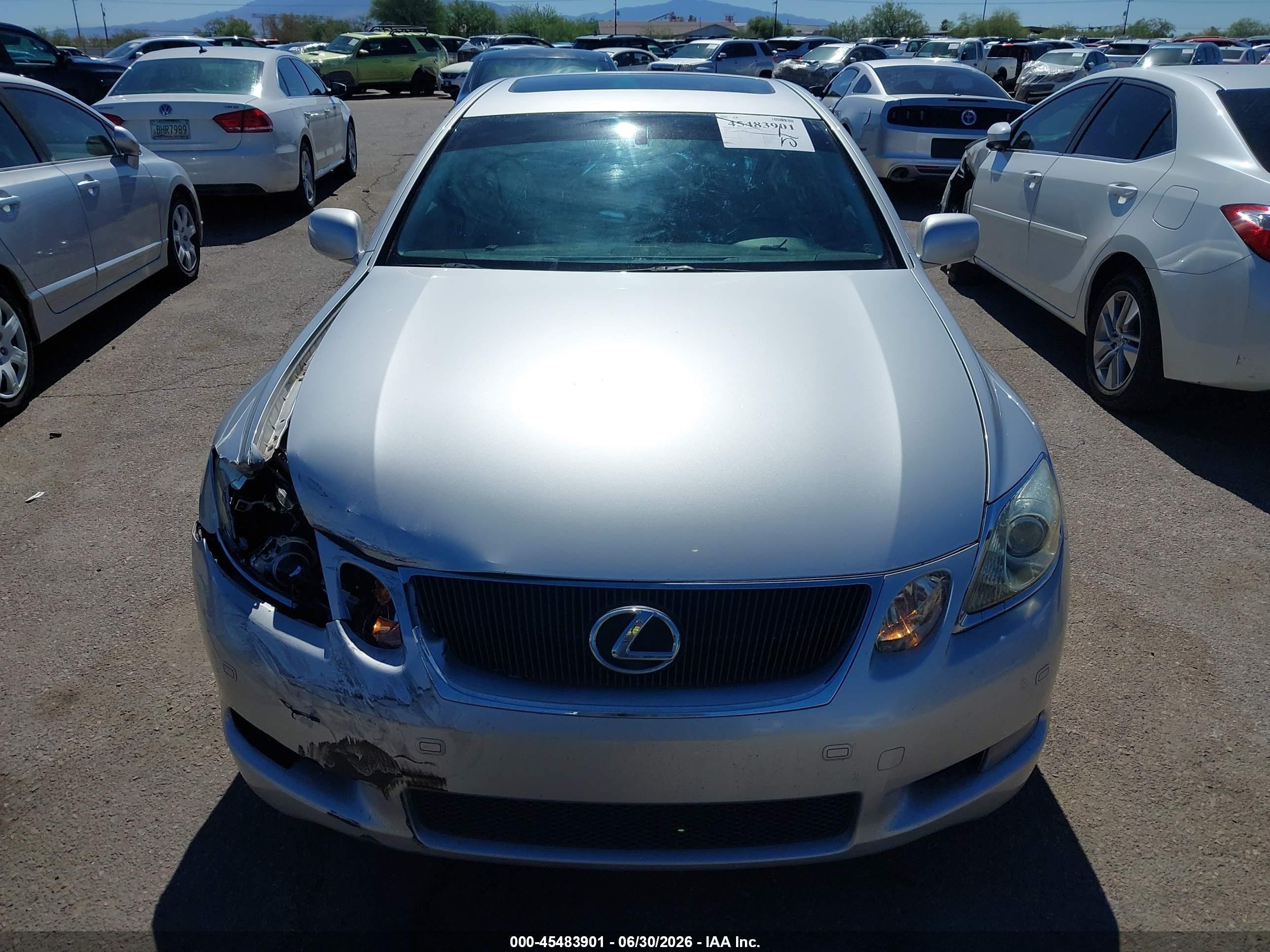 2007 Lexus Gs 430   Silver vin: JTHBN96S775017879