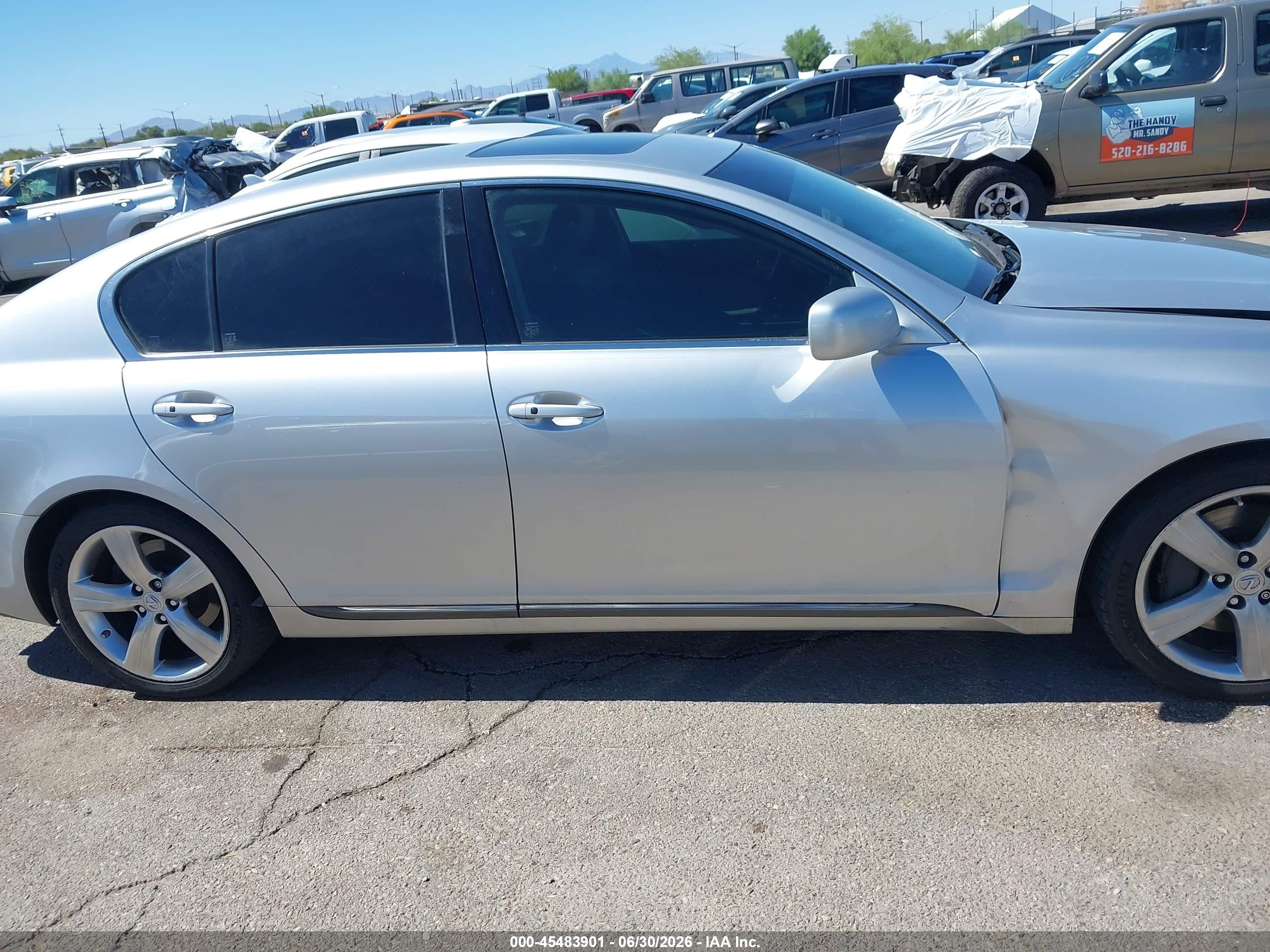 2007 Lexus Gs 430   Silver vin: JTHBN96S775017879