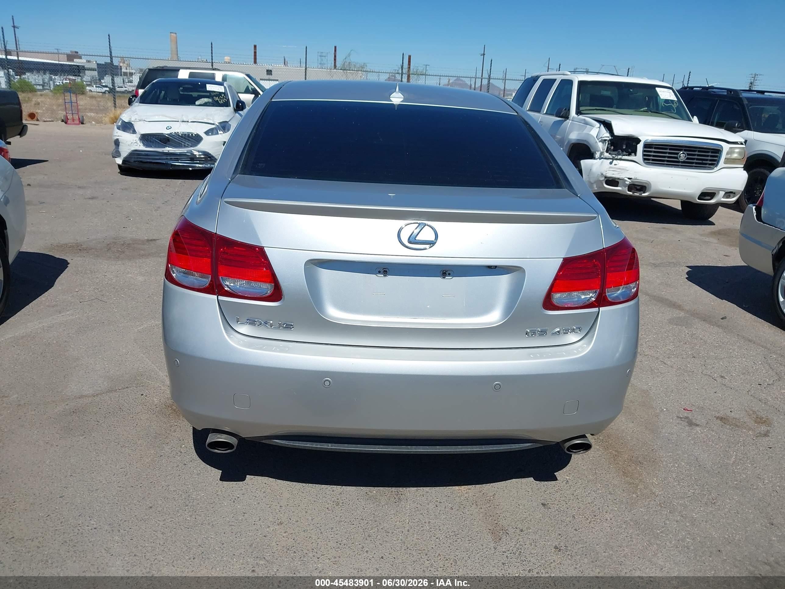 2007 Lexus Gs 430   Silver vin: JTHBN96S775017879