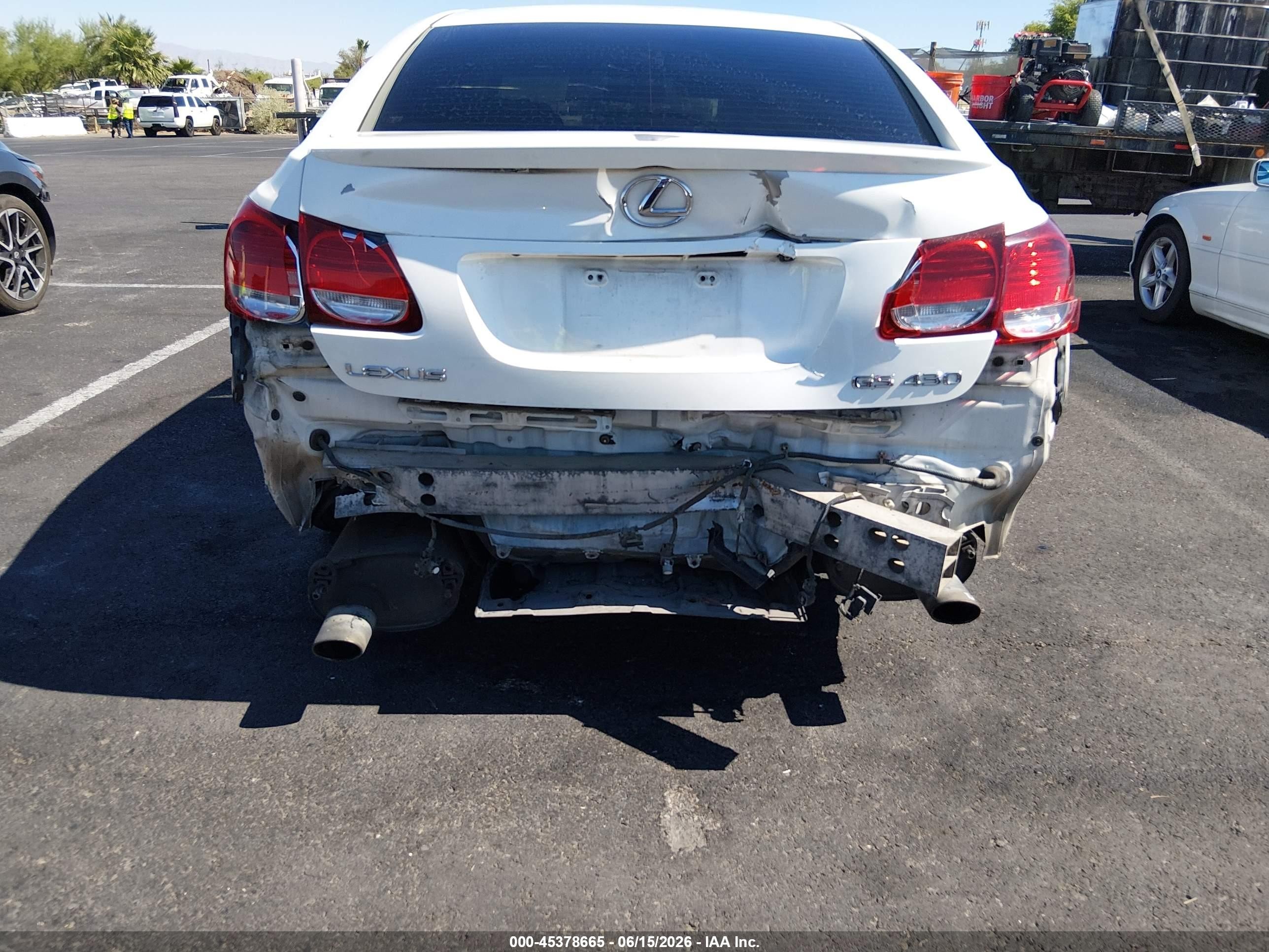 2006 Lexus Gs 430   White vin: JTHBN96S865005898