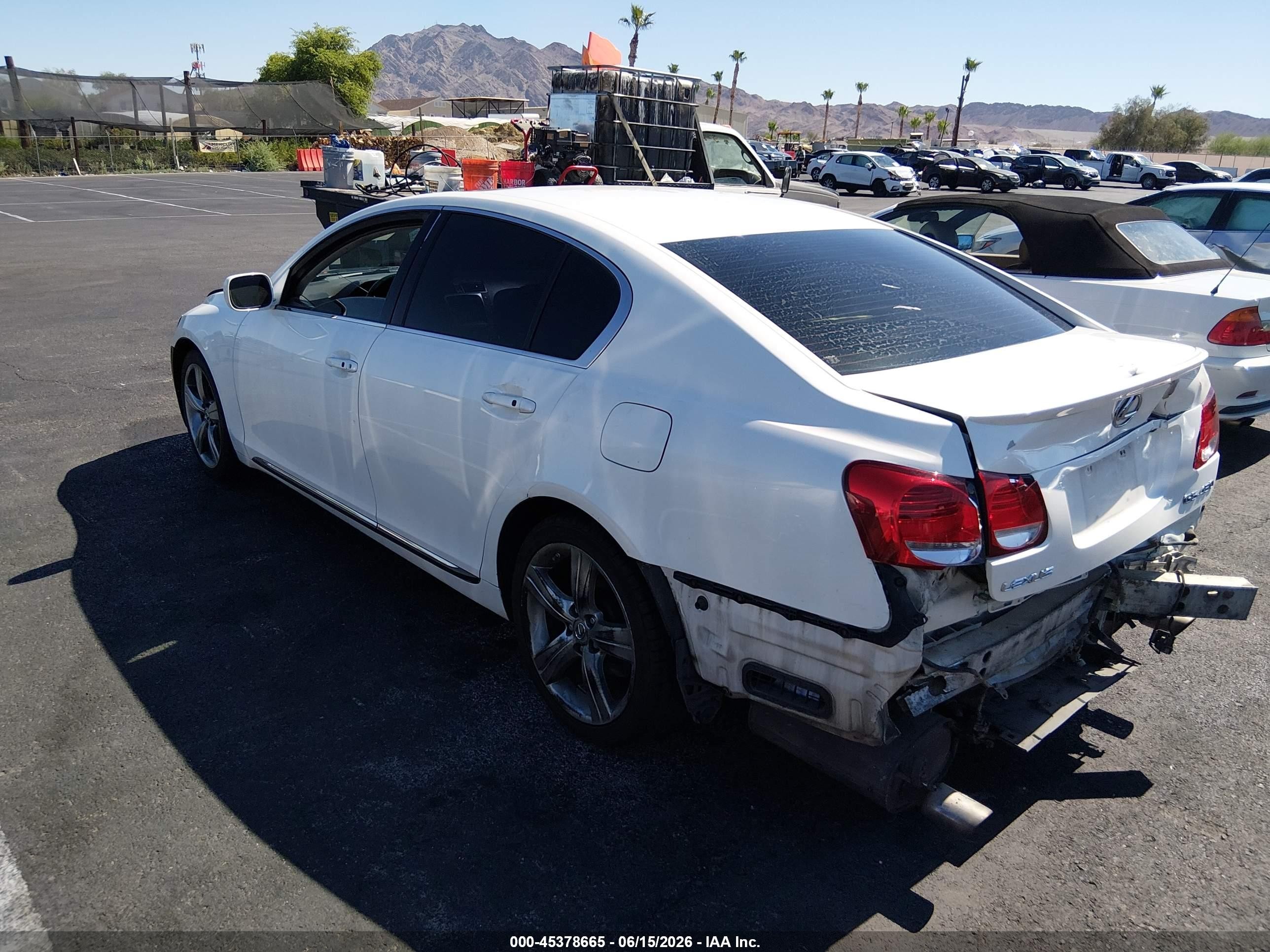2006 Lexus Gs 430   White vin: JTHBN96S865005898