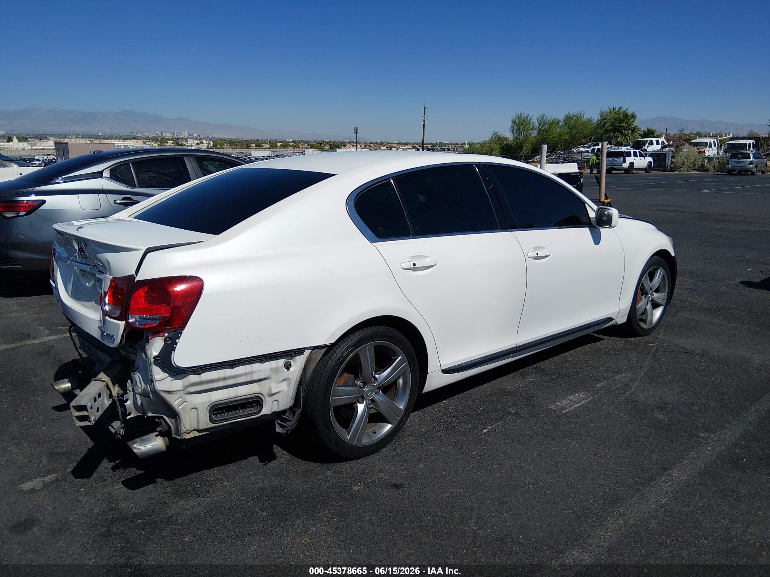2006 Lexus Gs 430   White vin: JTHBN96S865005898