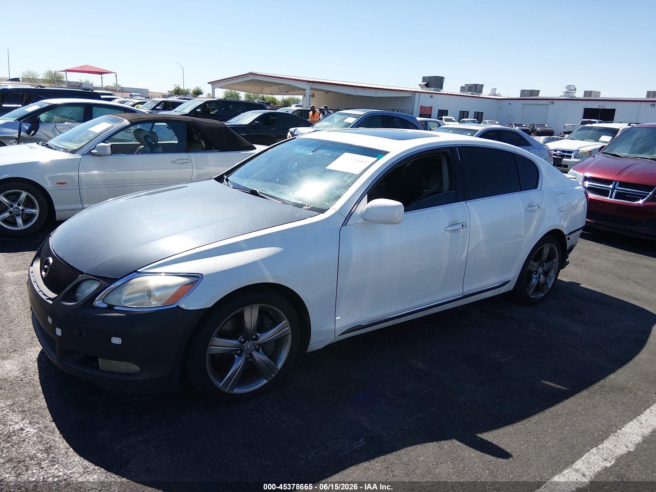 2006 Lexus Gs 430   White vin: JTHBN96S865005898