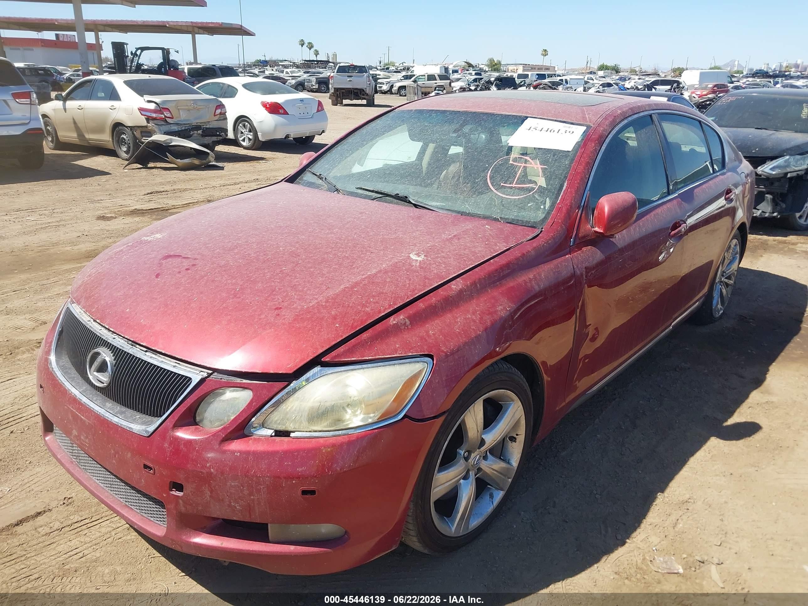 2006 Lexus Gs 430   Burgundy vin: JTHBN96S965013542
